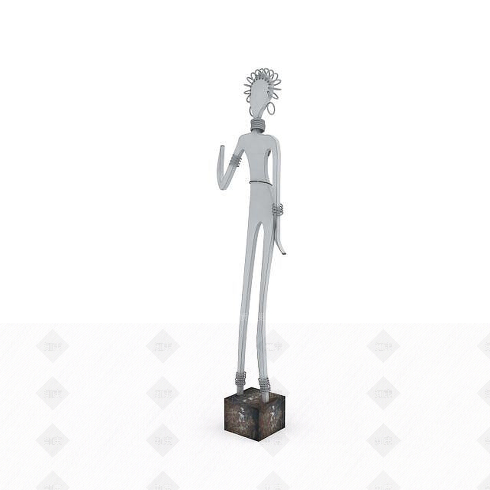现代滑稽人物摆件3D模型下载【ID:1196912098】