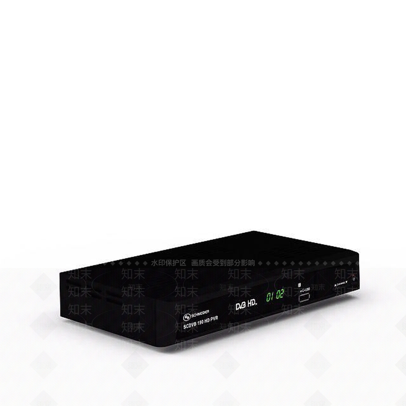 现代黑色DVD3D模型下载【ID:1196912133】