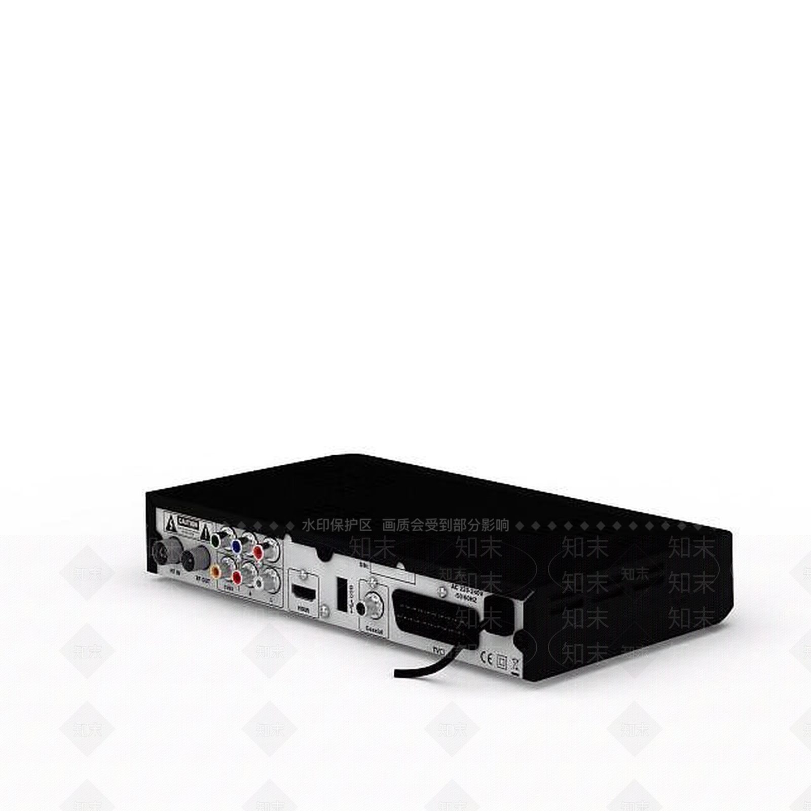 现代黑色DVD3D模型下载【ID:1196912133】