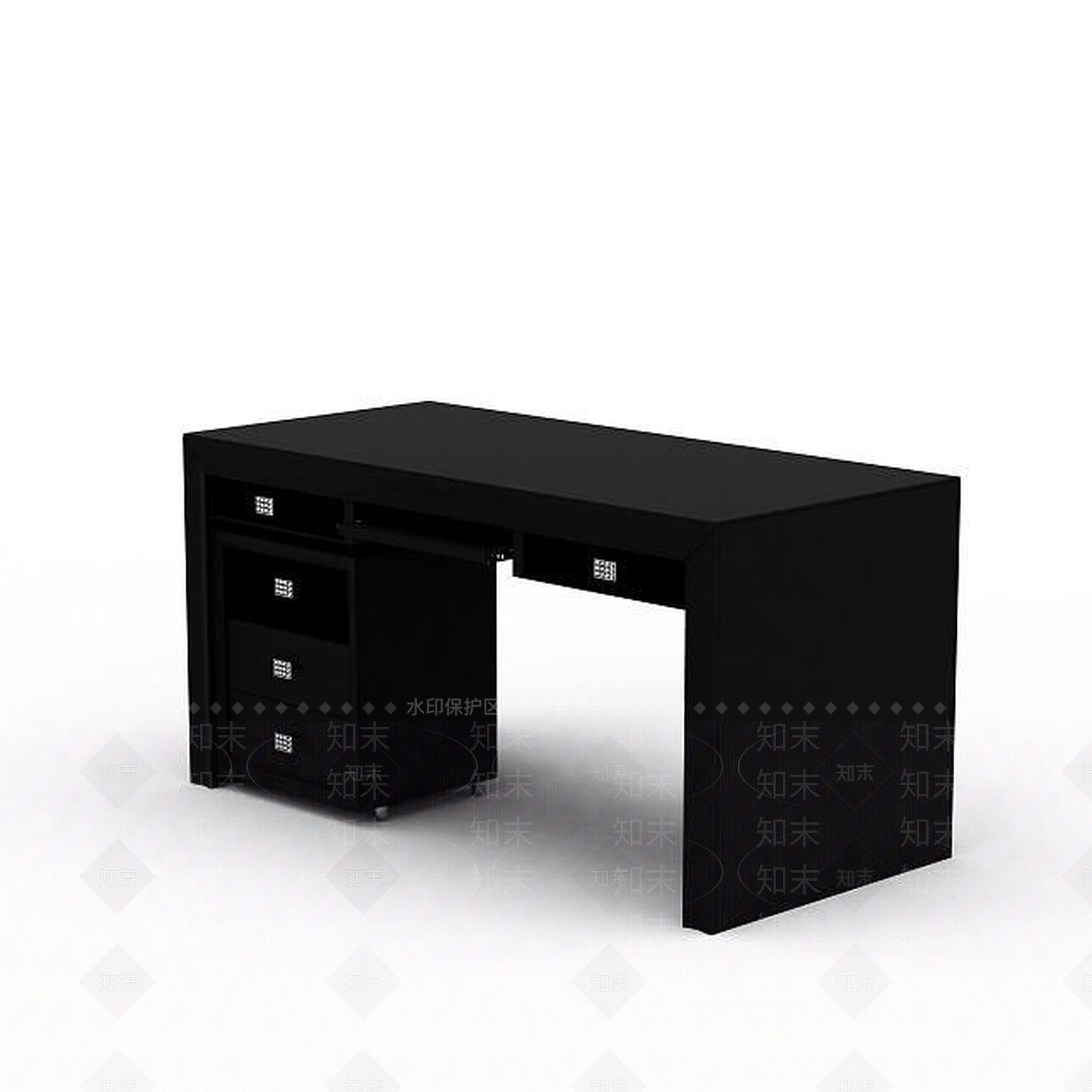 现代办公桌3D模型下载【ID:1197120423】