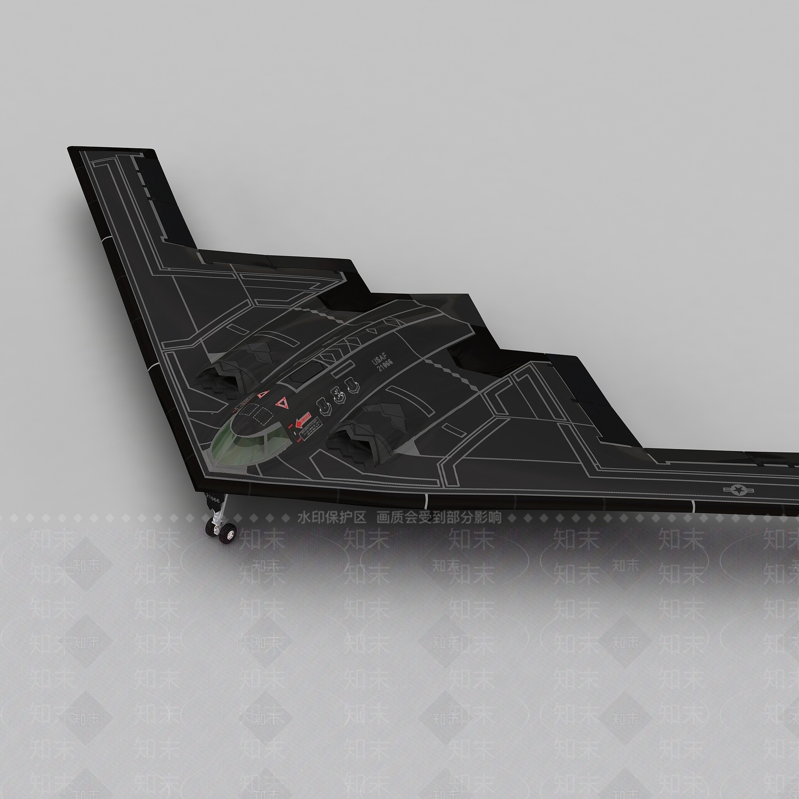 现代B2轰炸机3D模型下载【ID:1196913376】