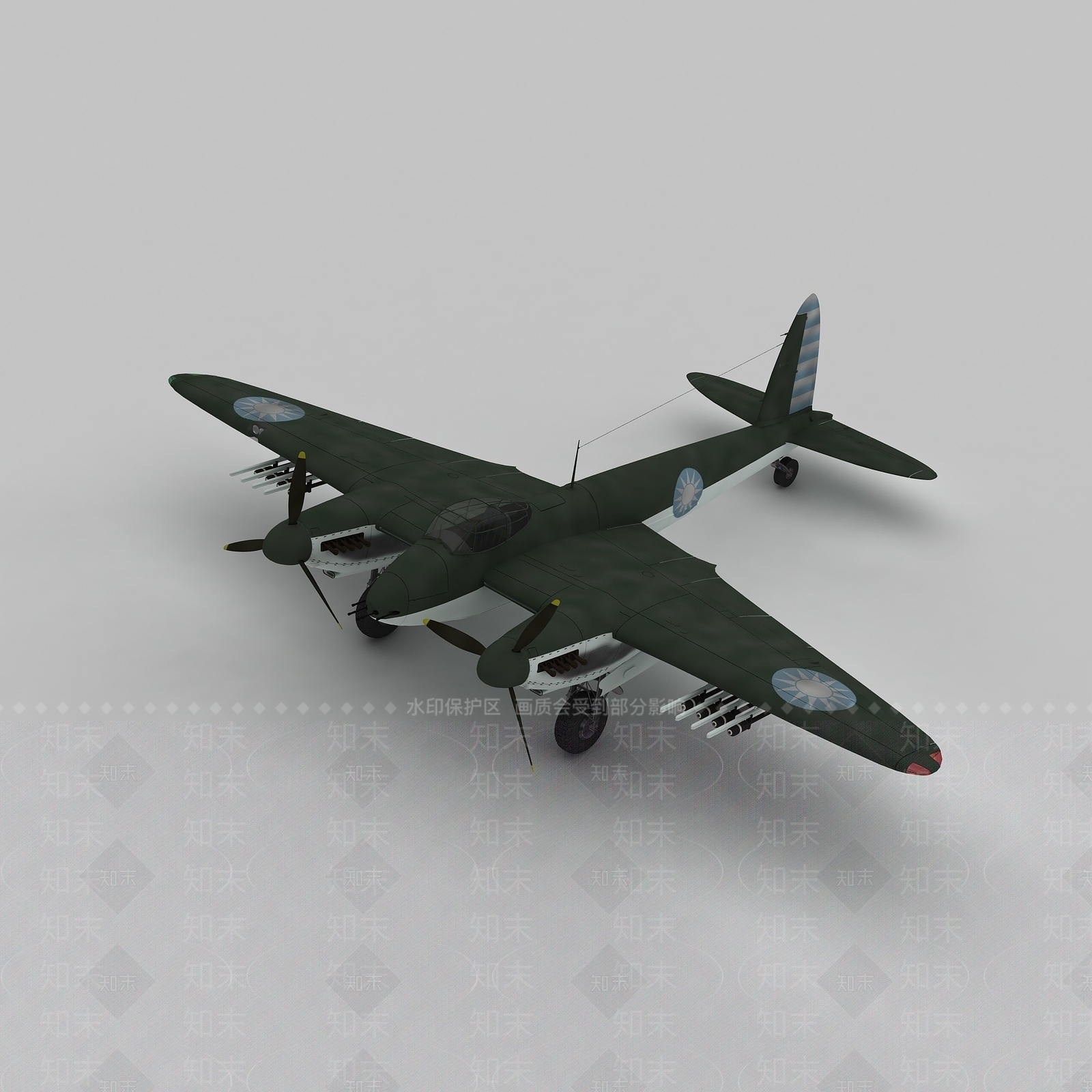 现代MOSQUITOC战斗机3D模型下载【ID:1196913667】