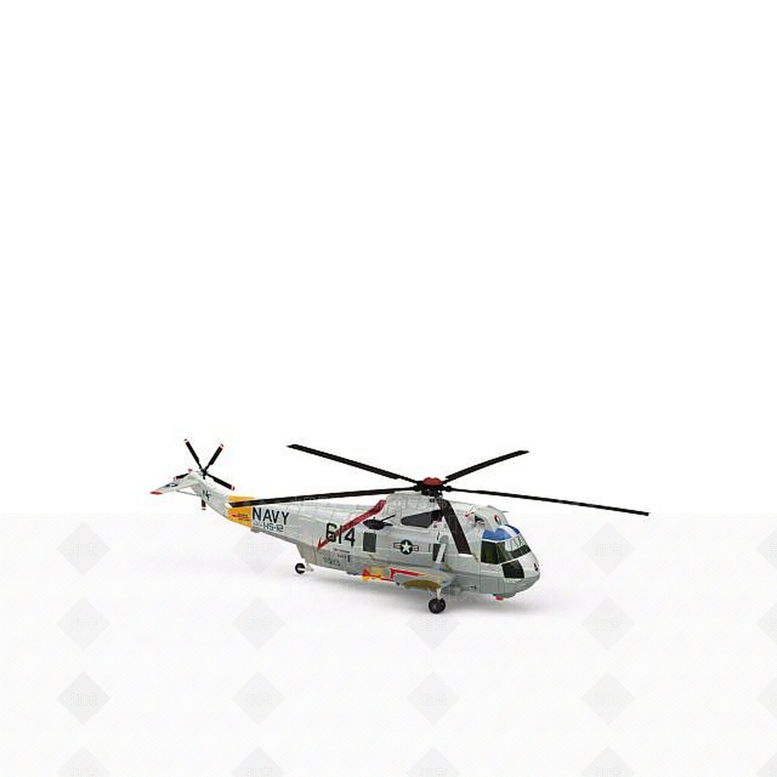 现代SH3HNAVY武装直升机3D模型下载【ID:1196914033】