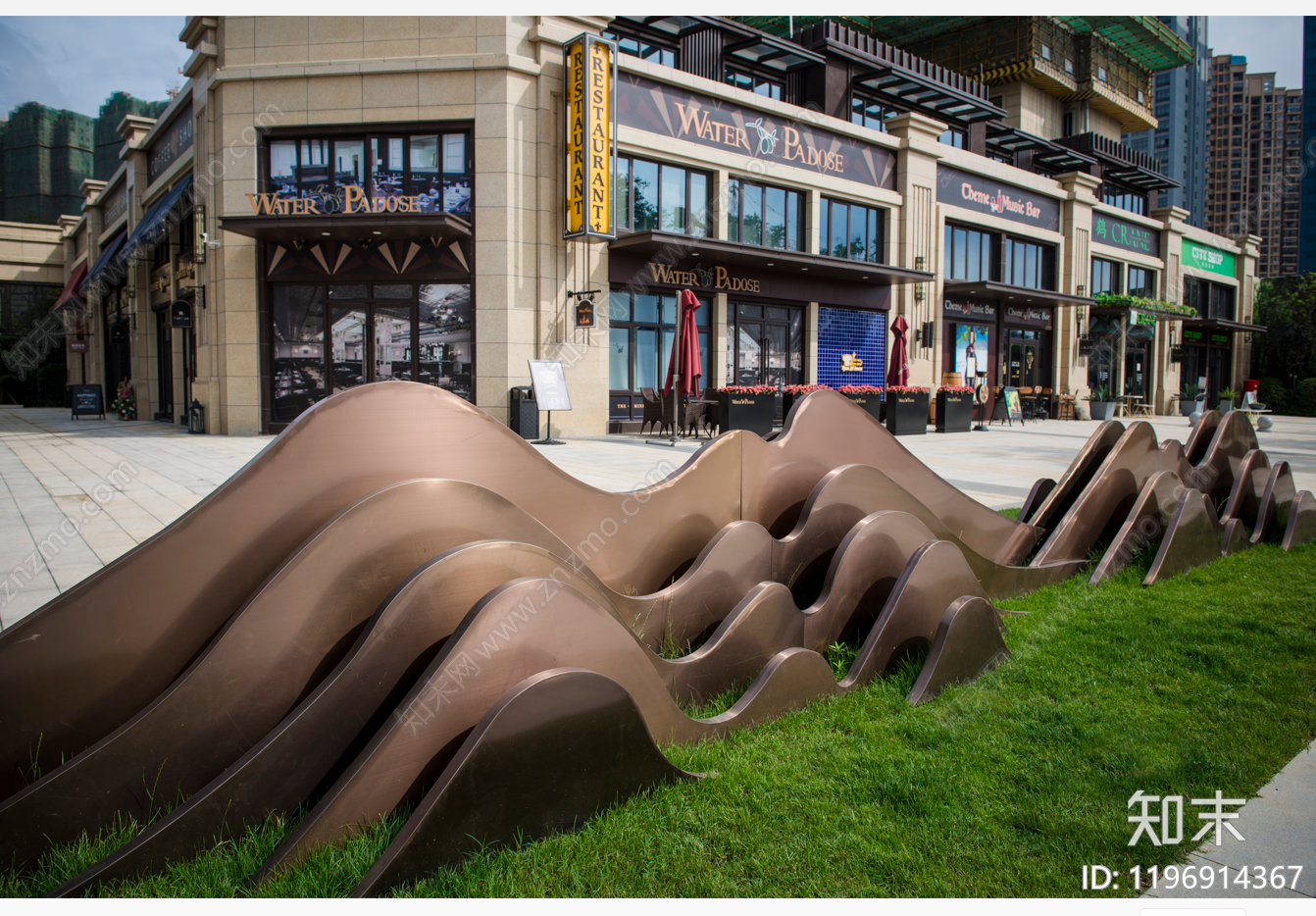 现代综合景观小品施工图下载【ID:1196914367】