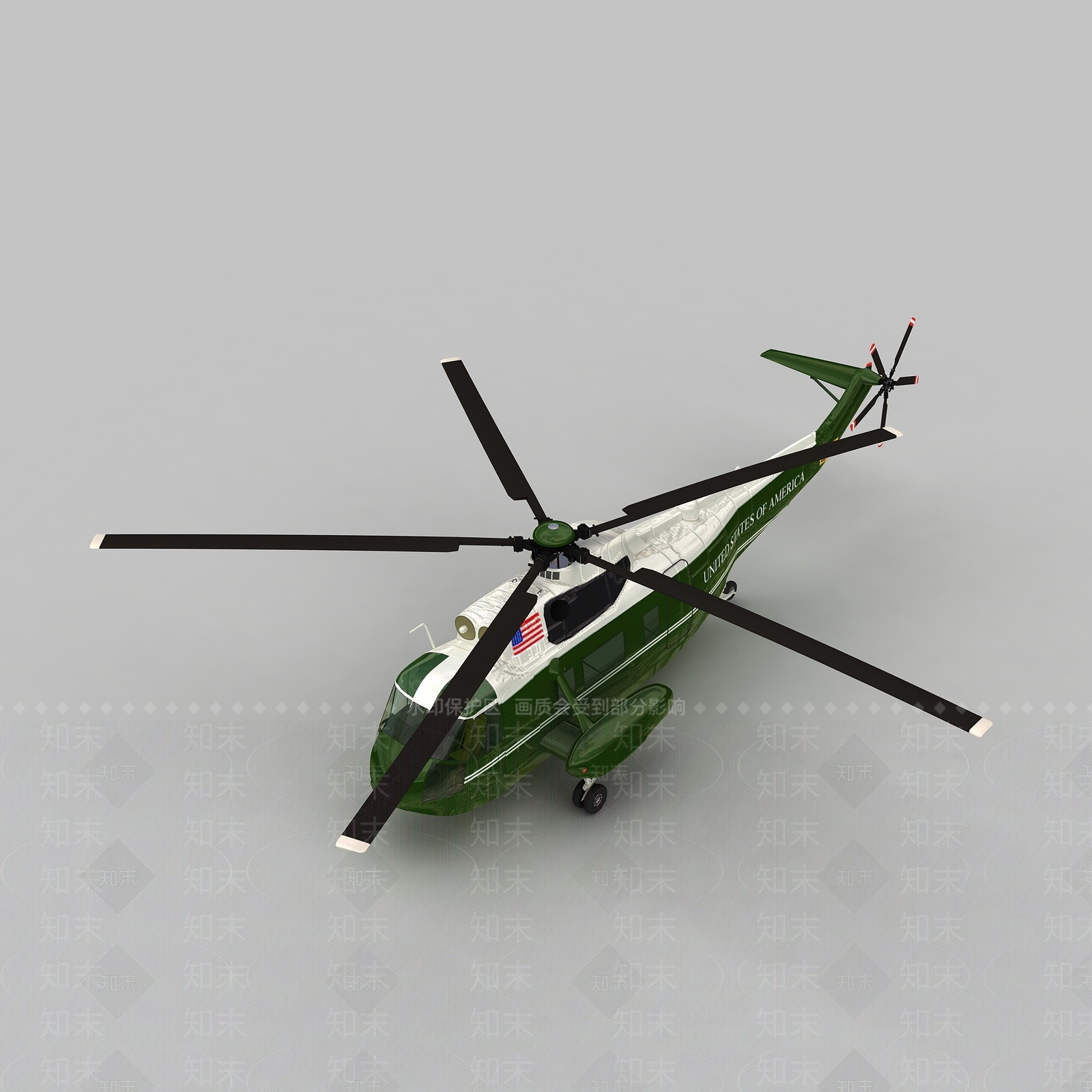 现代VHPRES武装直升机3D模型下载【ID:1196914133】