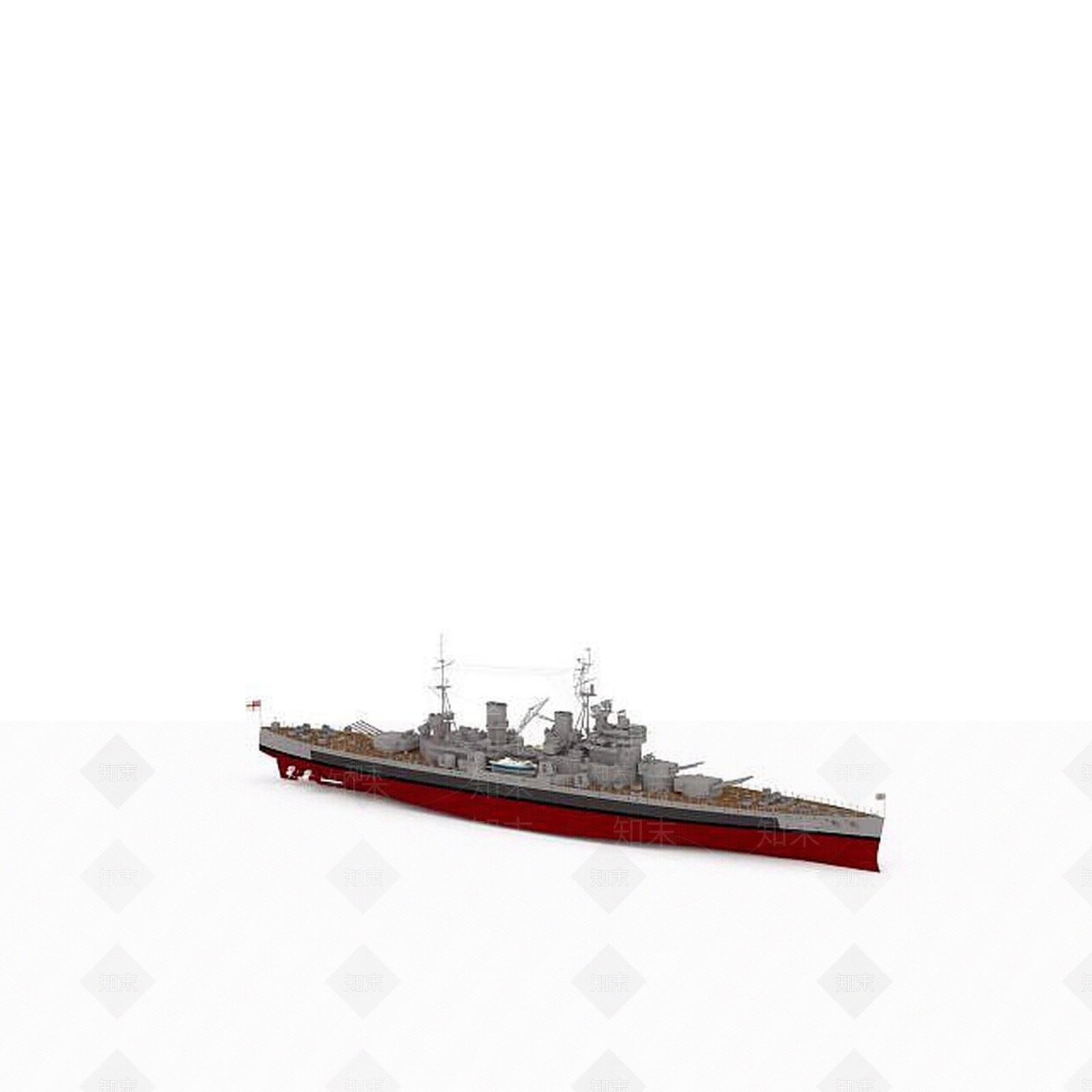 现代KGEORGE军舰3D模型下载【ID:1196914625】