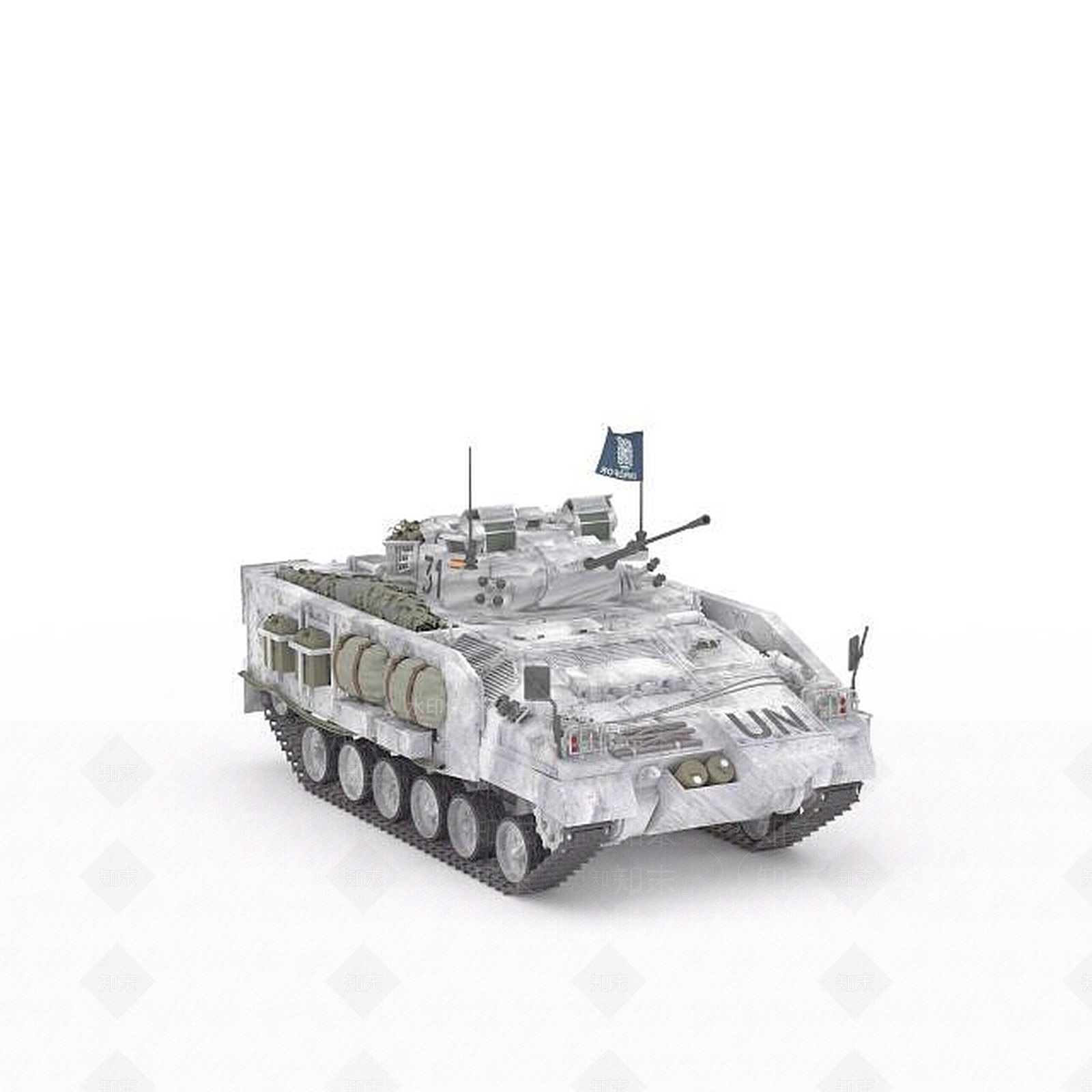 现代防爆坦克3D模型下载【ID:1196915443】