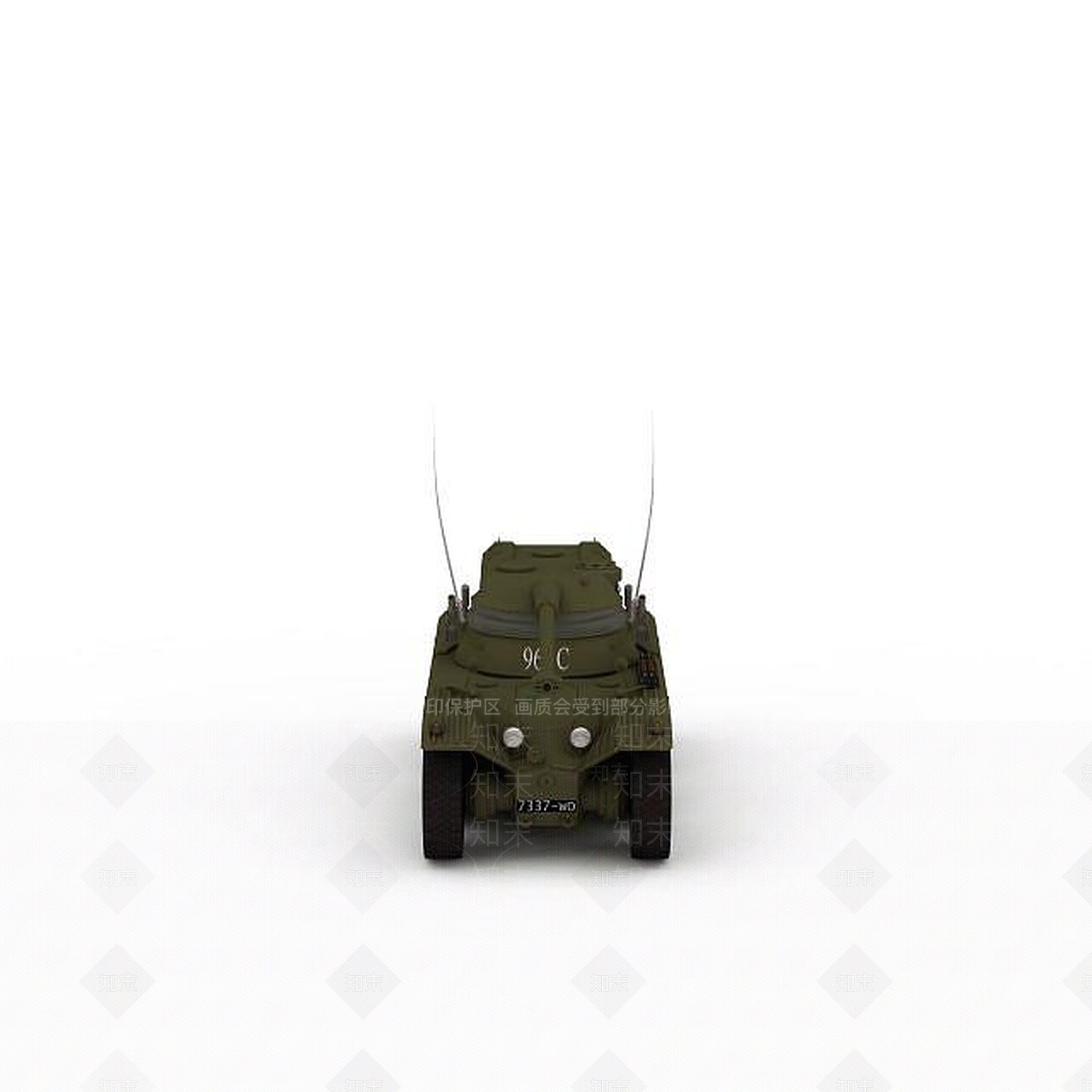 现代作战坦克3D模型下载【ID:1196915702】