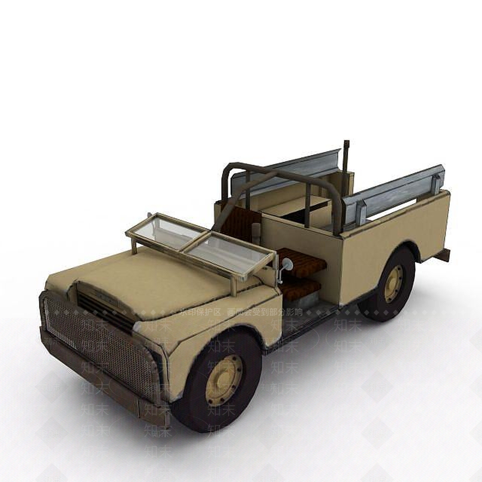 现代军用运兵车3D模型下载【ID:1196916006】
