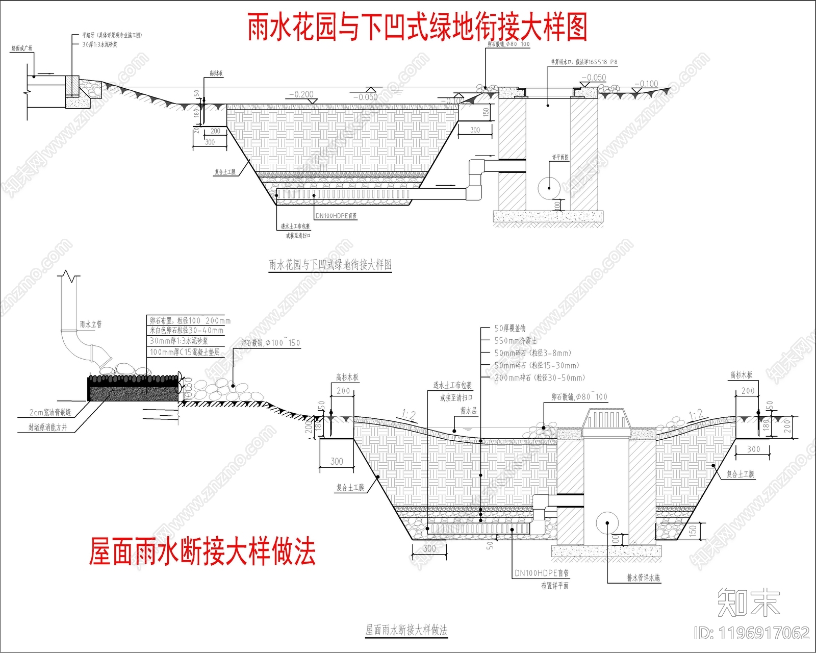 景观节点cad施工图下载【ID:1196917062】