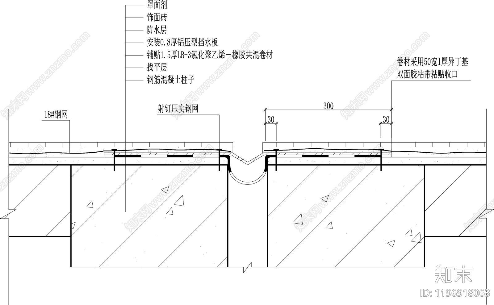 地面综合节点cad施工图下载【ID:1196918063】