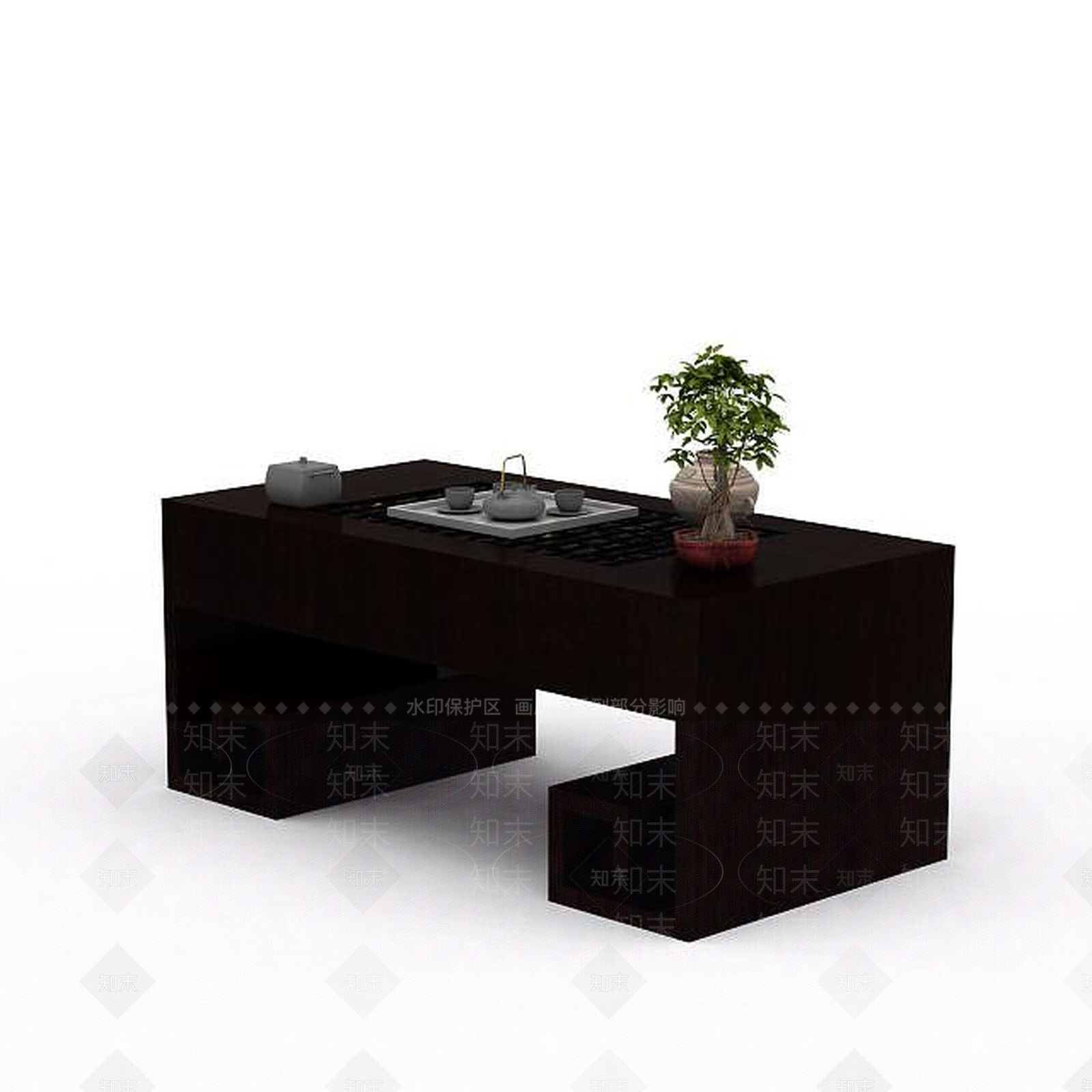 现代书桌3D模型下载【ID:1196925453】