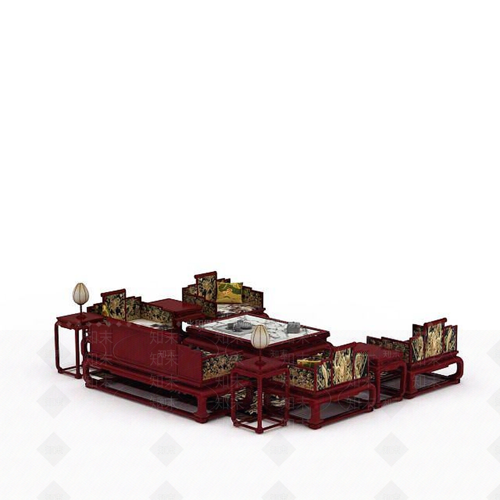 现代双人沙发3D模型下载【ID:1196925448】