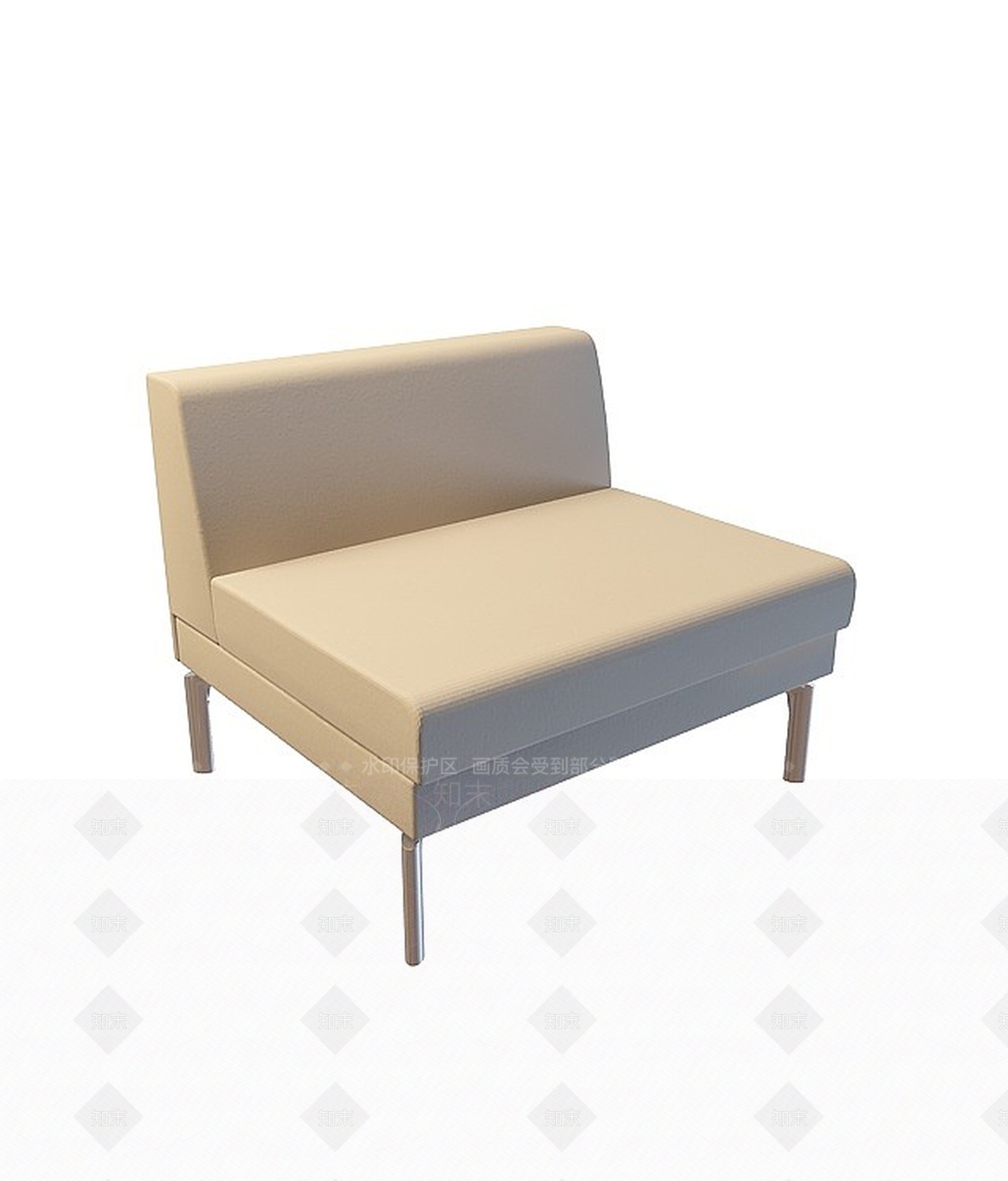 现代双人沙发3D模型下载【ID:1196927417】