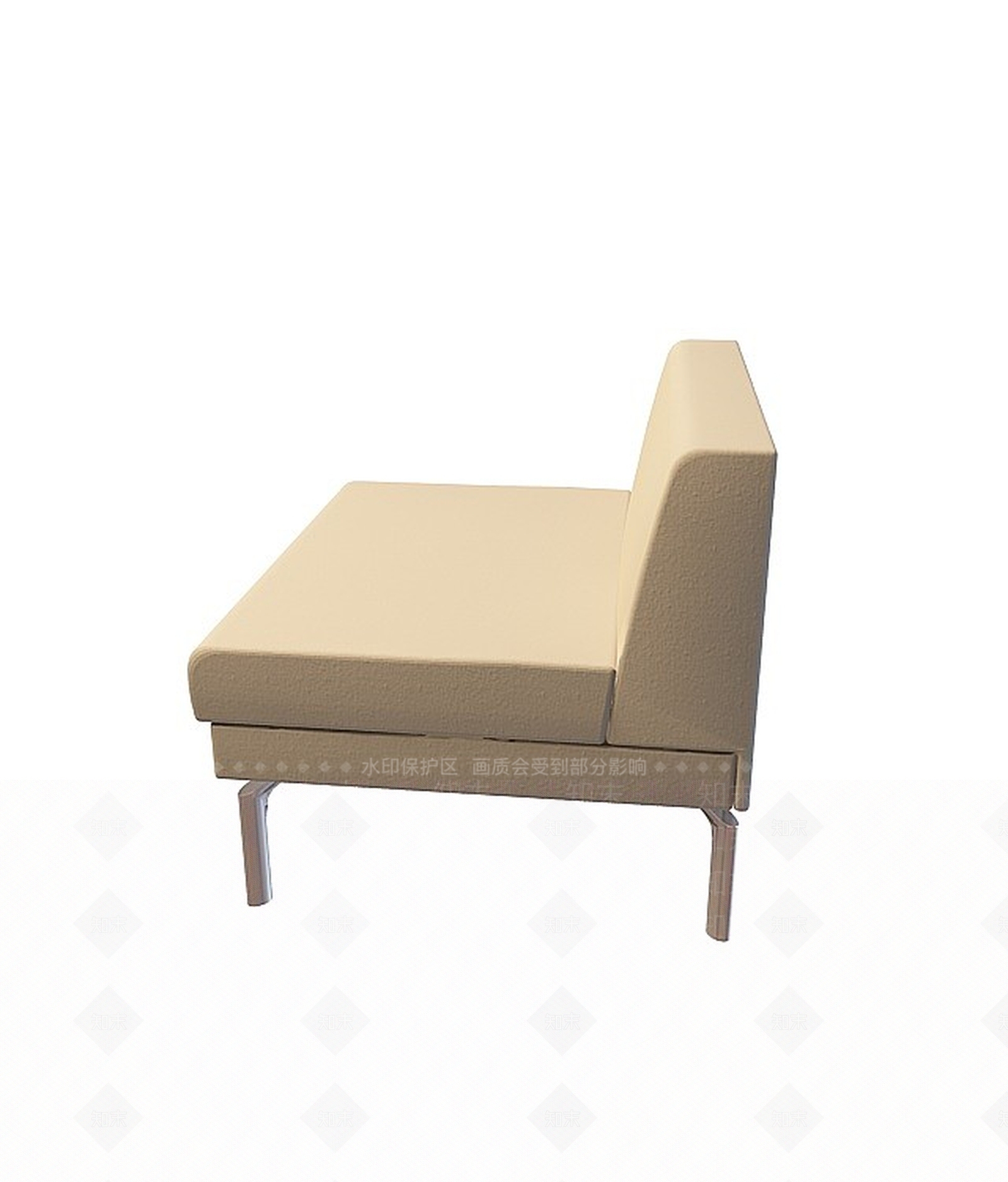 现代双人沙发3D模型下载【ID:1196927417】