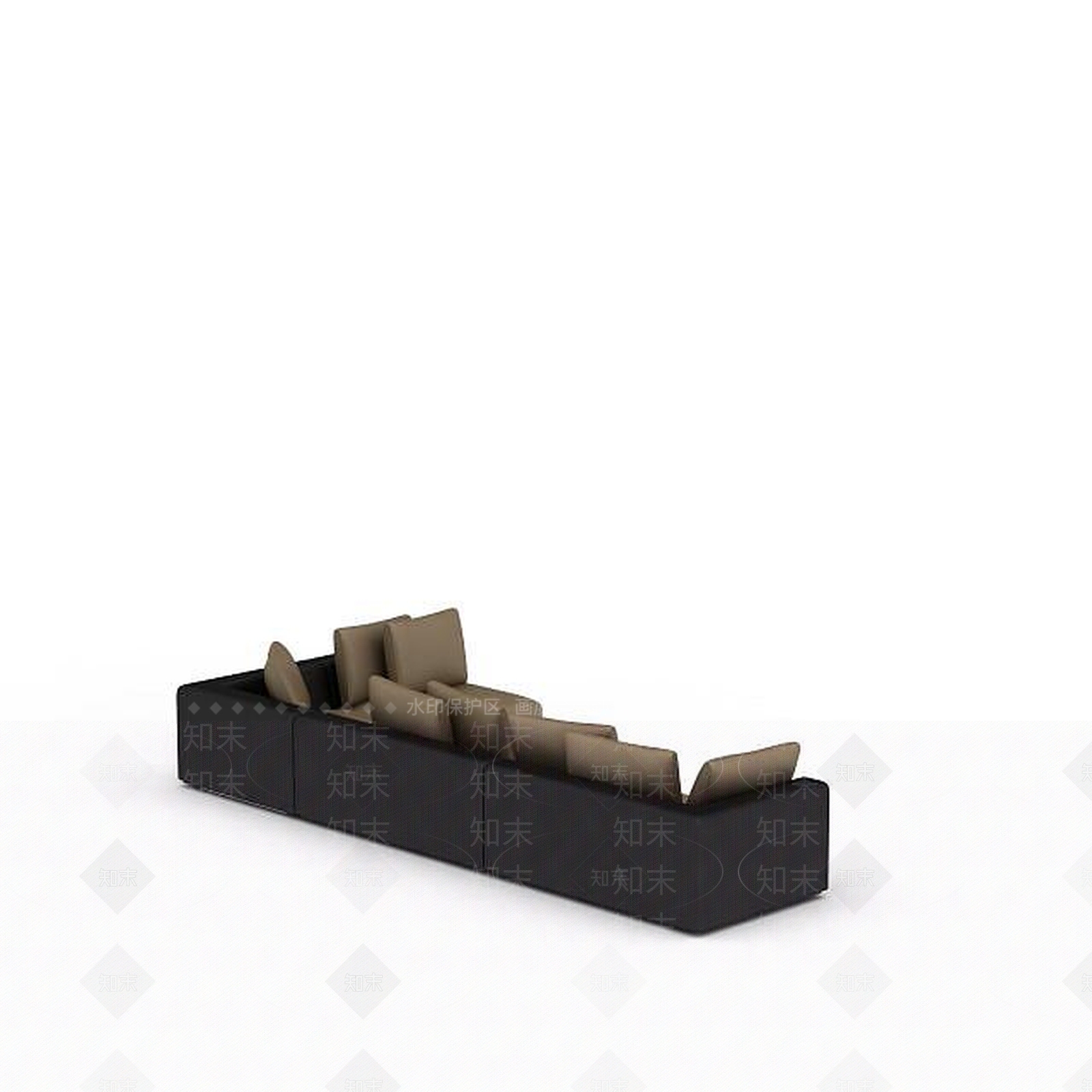现代双人沙发3D模型下载【ID:1199835143】