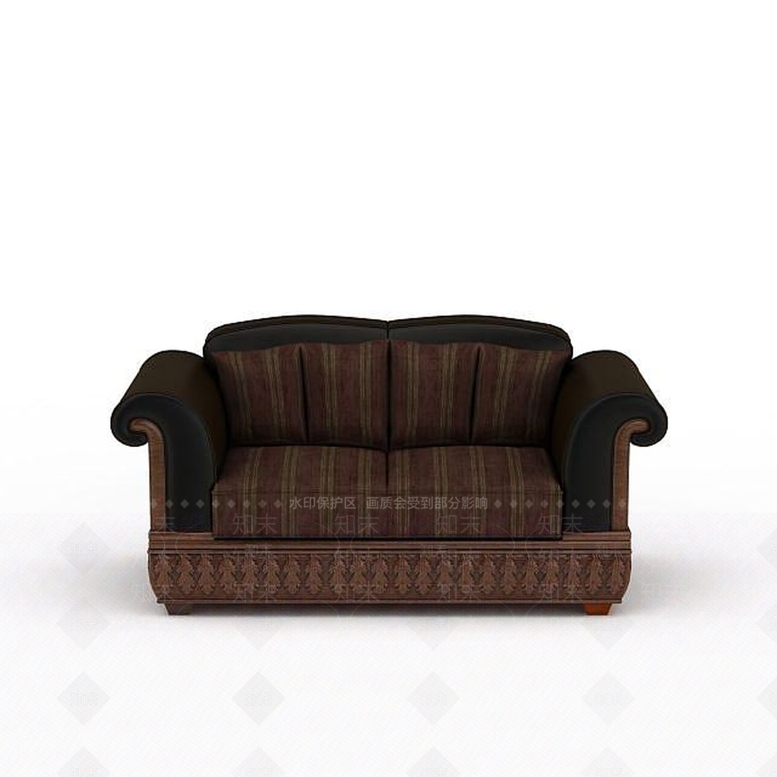 现代双人沙发3D模型下载【ID:1196928847】