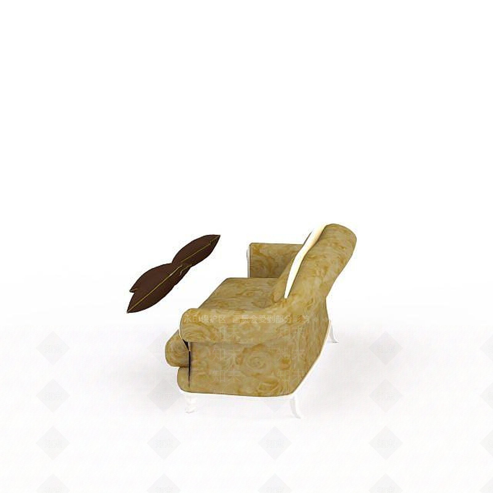现代双人沙发3D模型下载【ID:1196928953】