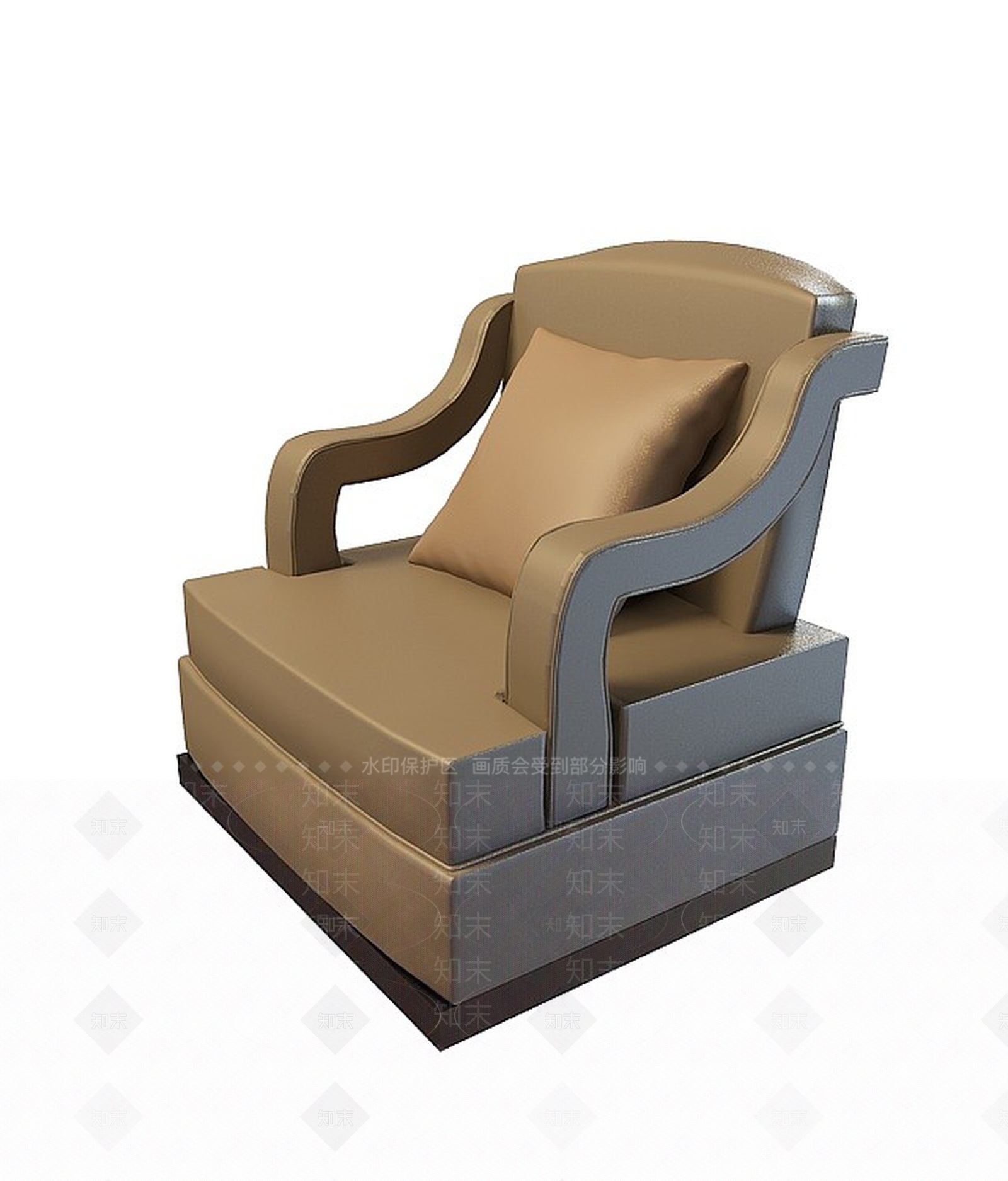 现代双人沙发3D模型下载【ID:1196929422】