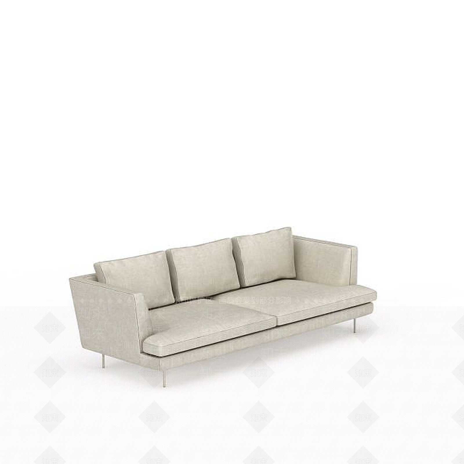 现代双人沙发3D模型下载【ID:1196929991】