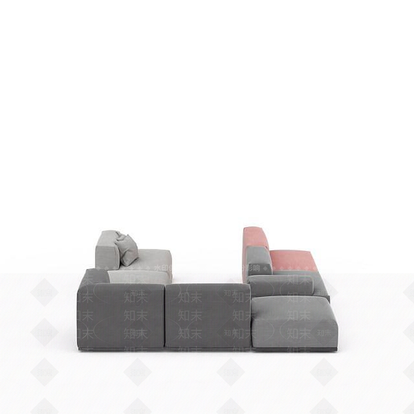 现代双人沙发3D模型下载【ID:1196930492】