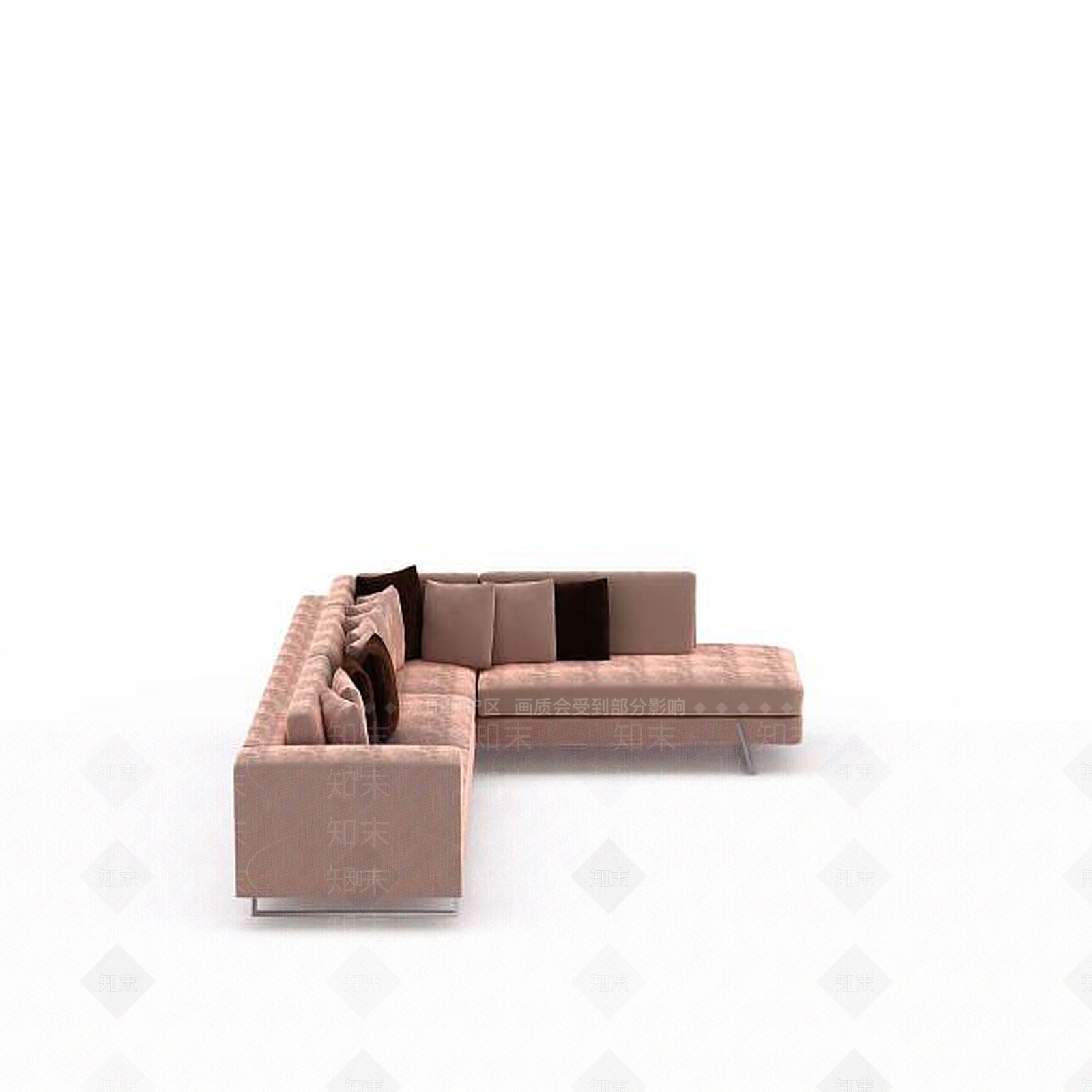 现代双人沙发3D模型下载【ID:1196930539】