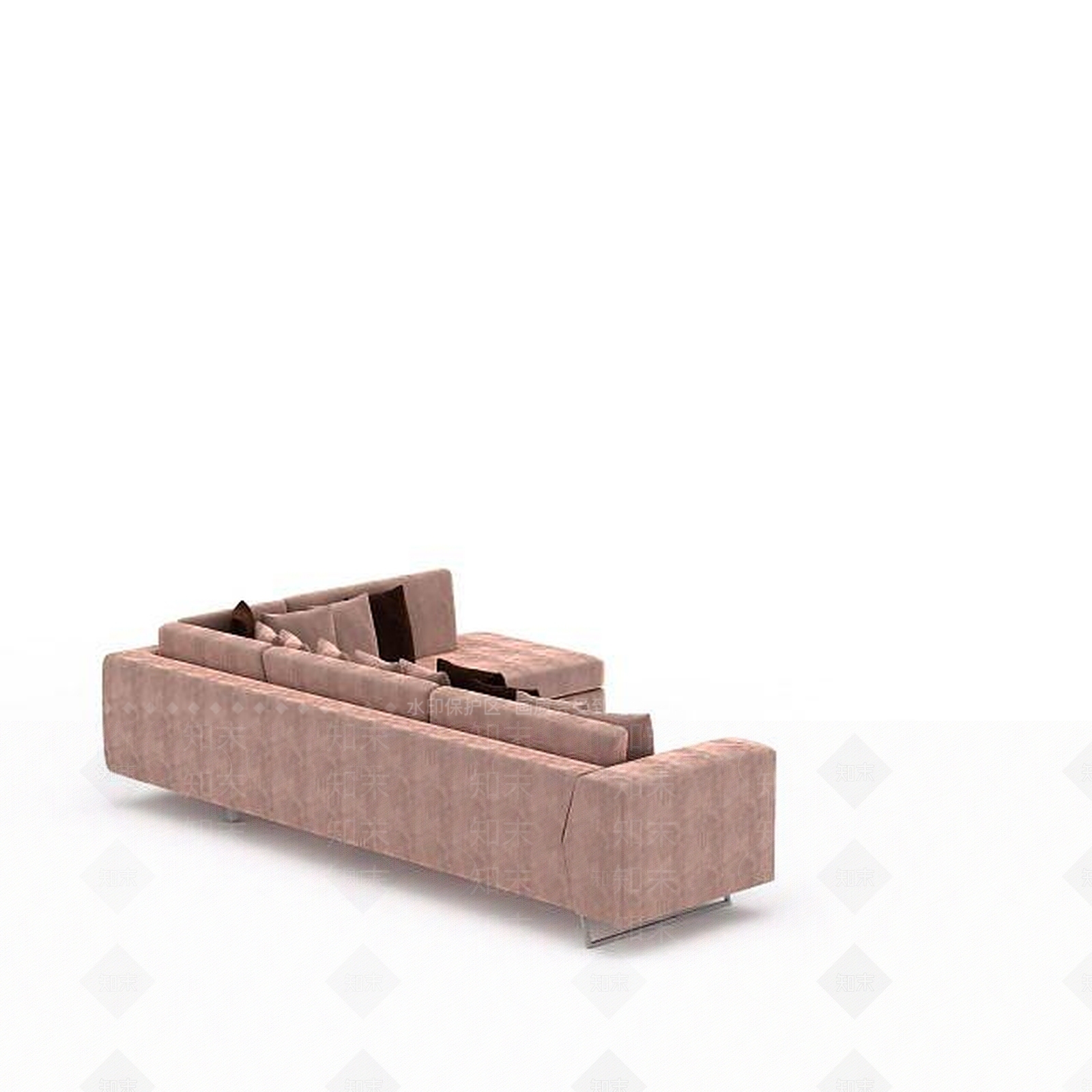 现代双人沙发3D模型下载【ID:1196930539】