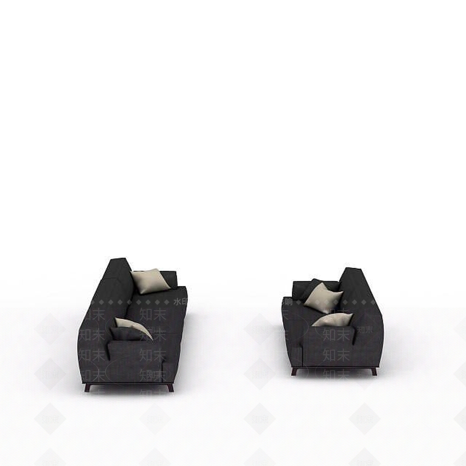 现代双人沙发3D模型下载【ID:1196930741】