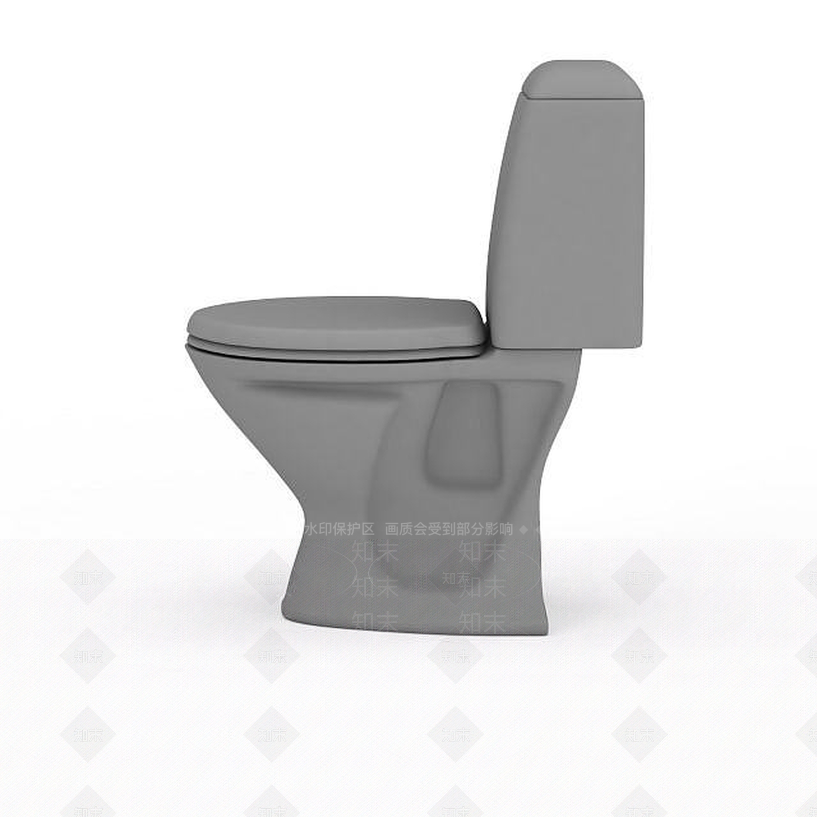 现代马桶3D模型下载【ID:1199830451】