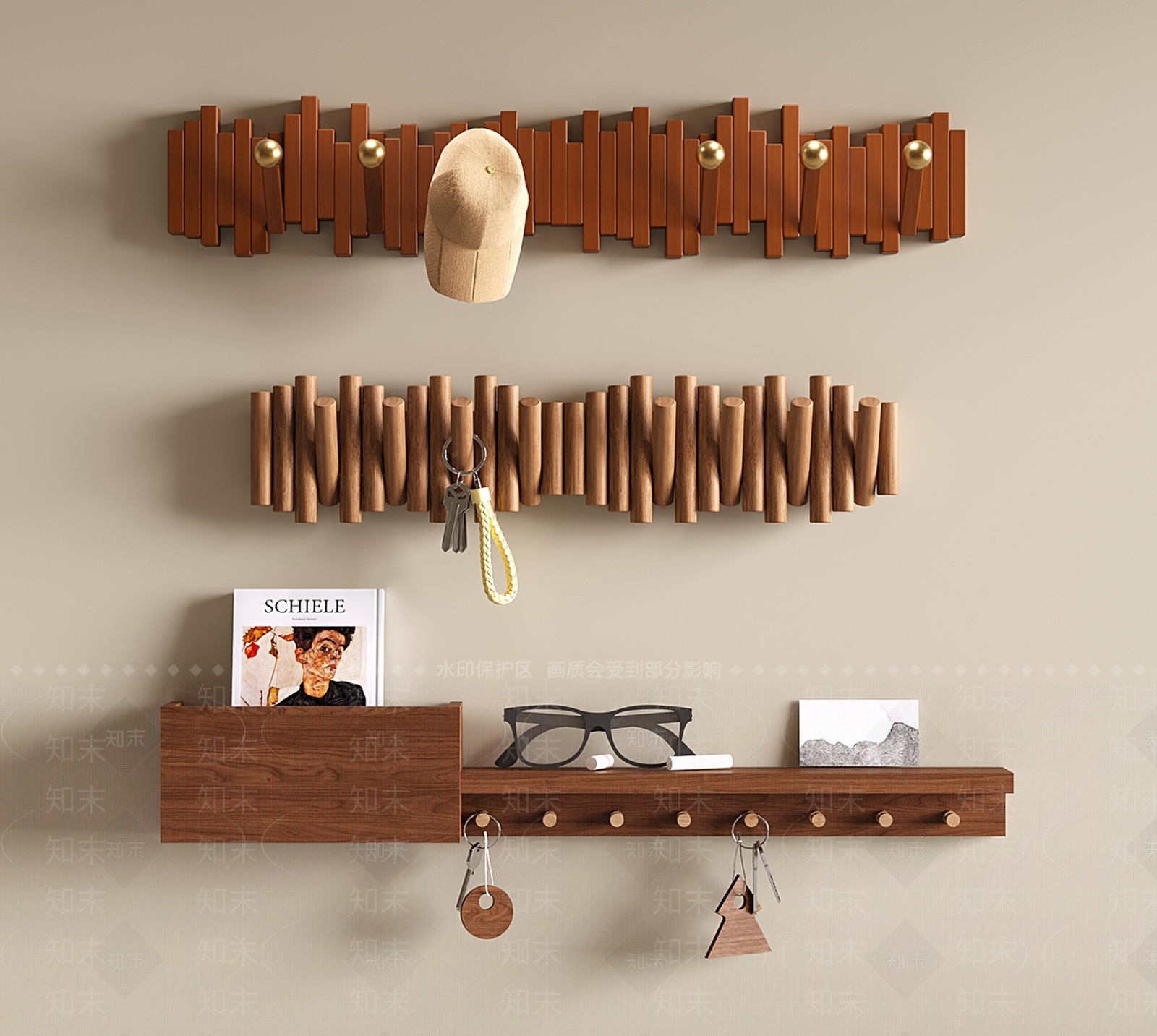 中古挂钩SU模型下载【ID:1196938051】