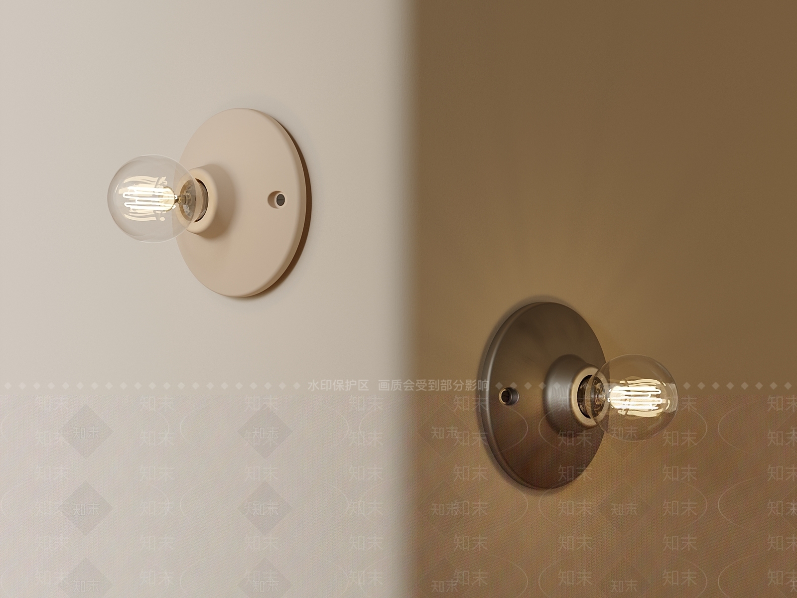 现代壁灯3D模型下载【ID:1196942768】