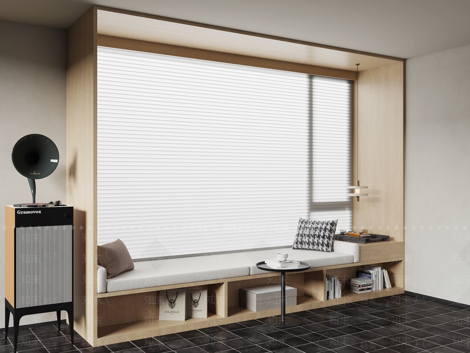 现代飘窗柜3D模型下载【ID:1196943674】