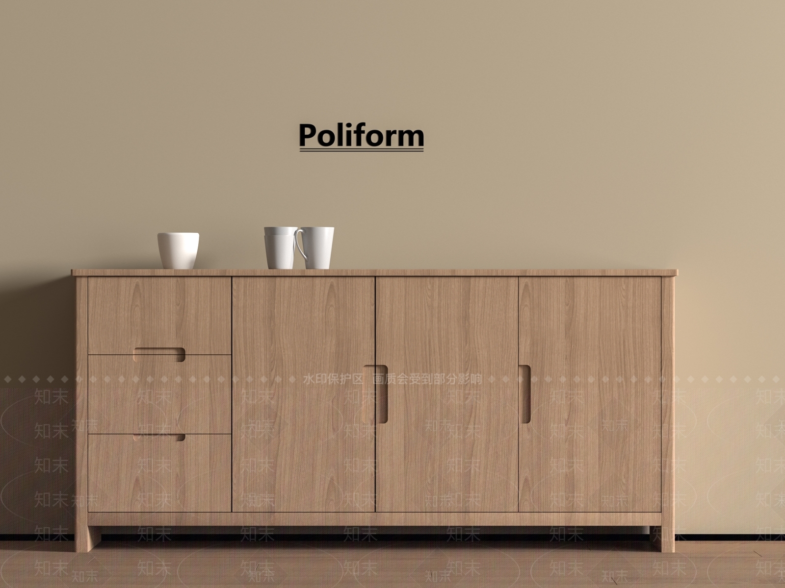 现代储物柜SU模型下载【ID:1196945643】