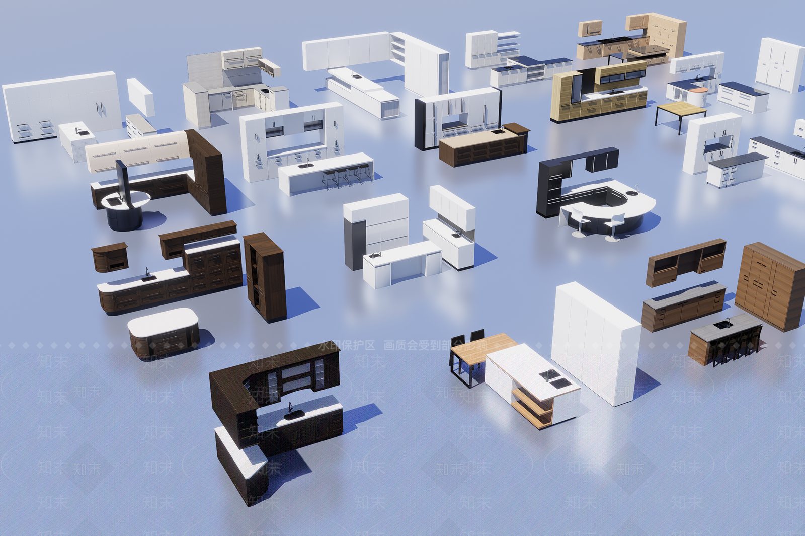 现代酒柜3D模型下载【ID:1196945853】