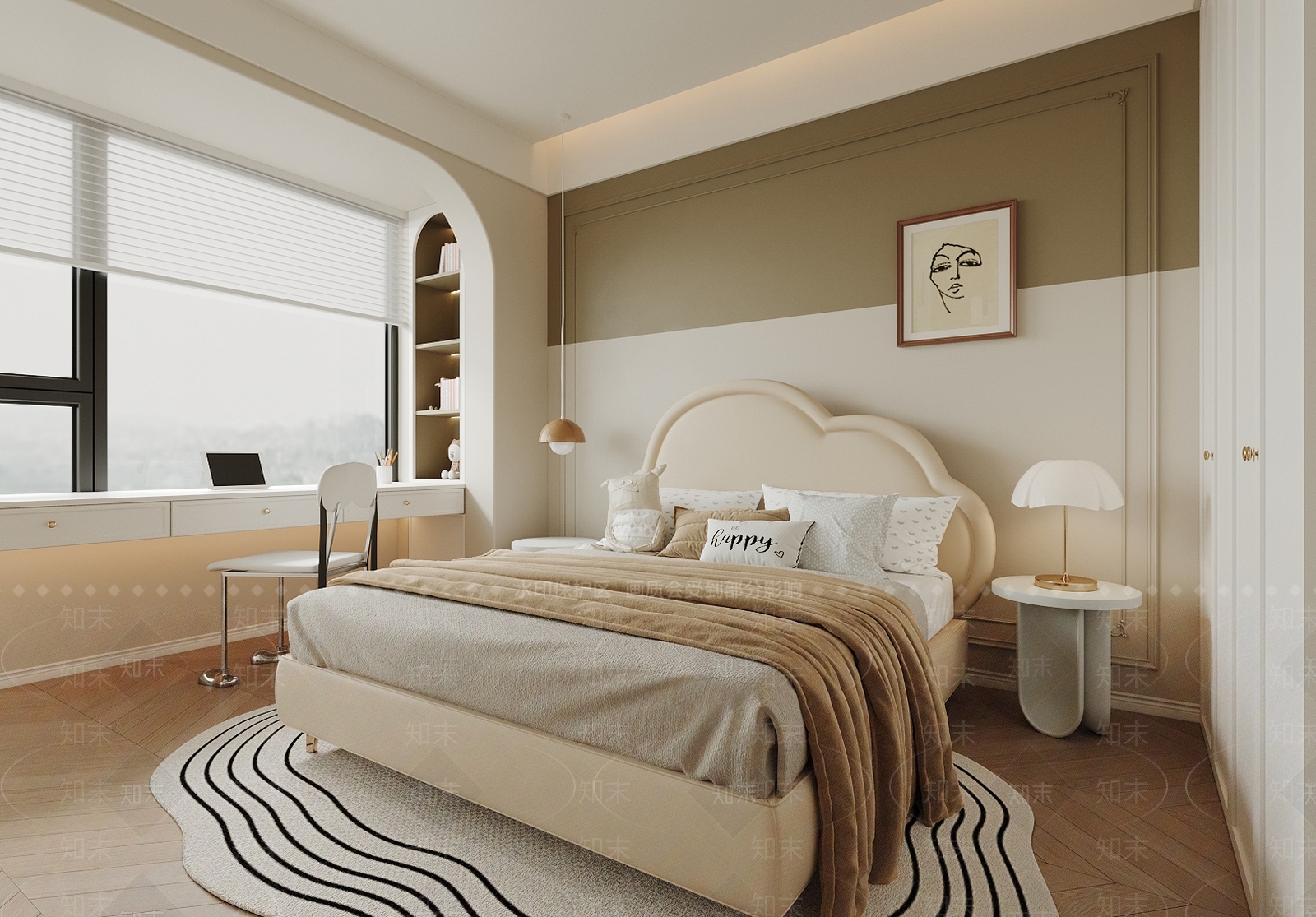 法式通用儿童房SU模型下载【ID:1196947111】