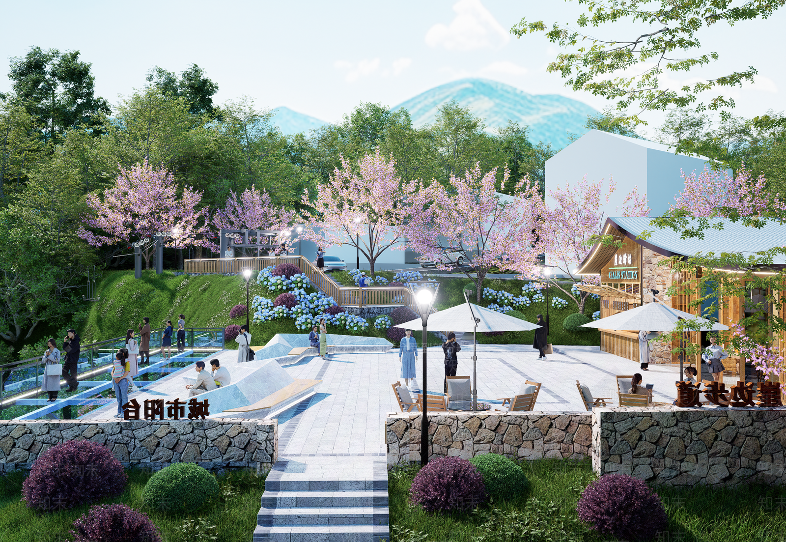 现代山SU模型下载【ID:1196949213】