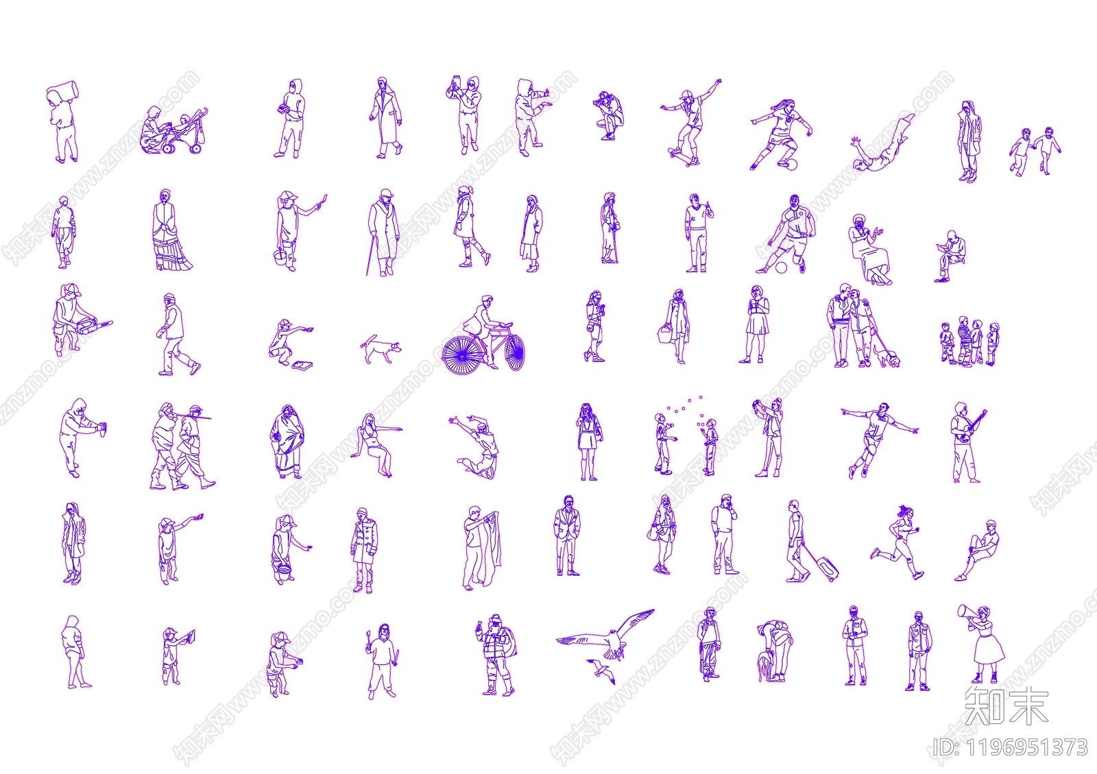 现代人物施工图下载【ID:1196951373】