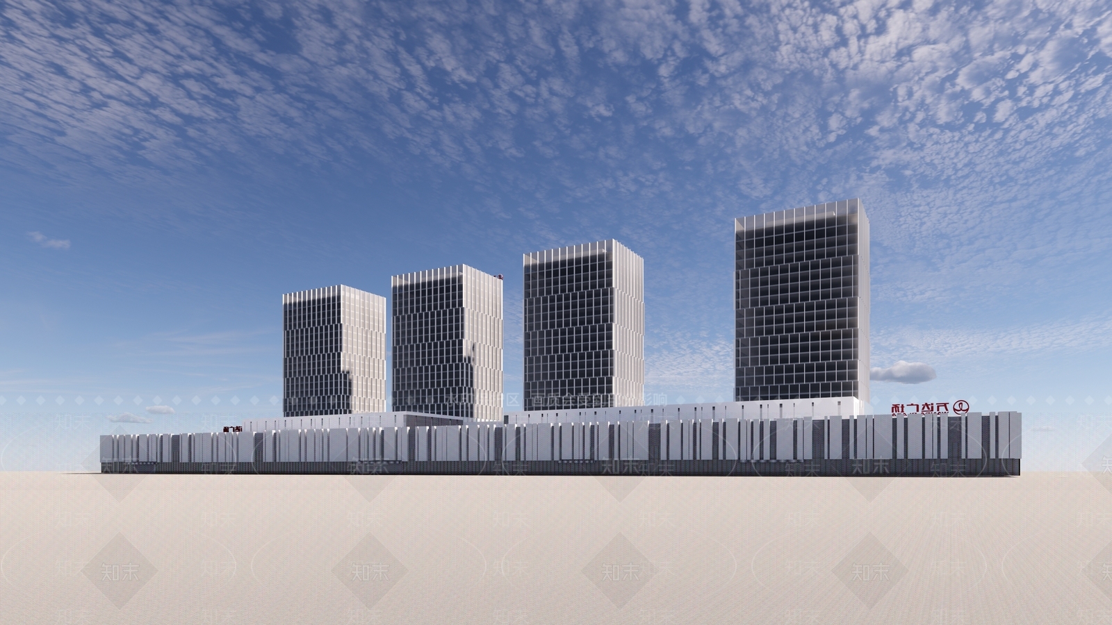 现代简约商场建筑SU模型下载【ID:1196959293】