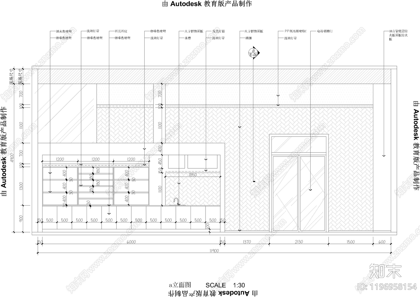 现代超市cad施工图下载【ID:1196958154】
