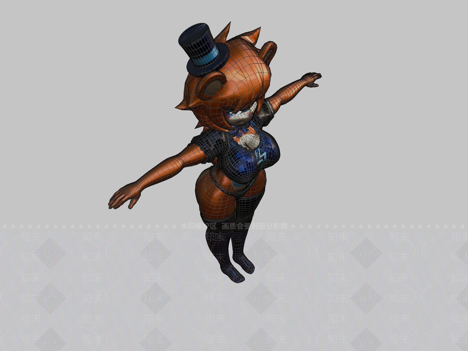 虚拟人物3D模型下载【ID:1196962020】
