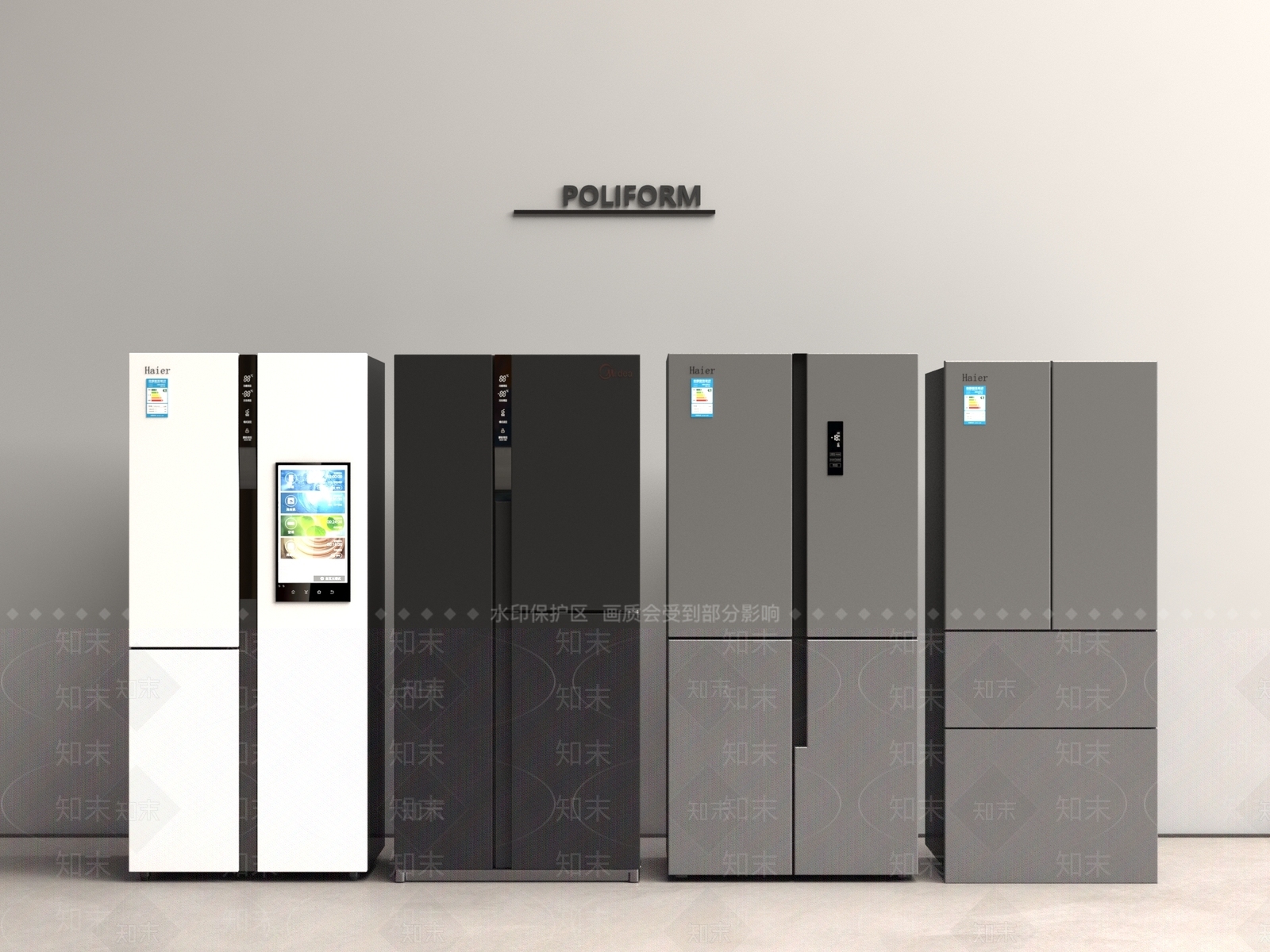 冰箱SU模型下载【ID:1196962240】