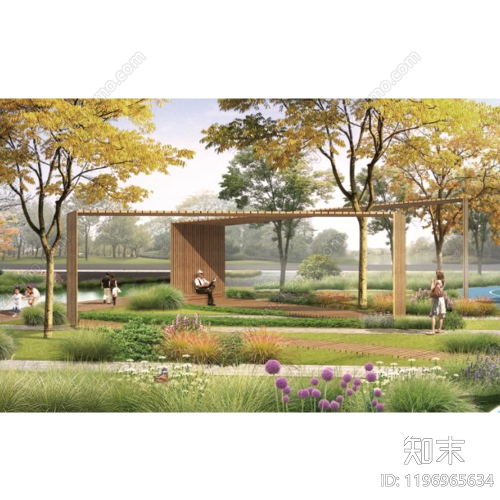 口袋公园cad施工图下载【ID:1196965634】