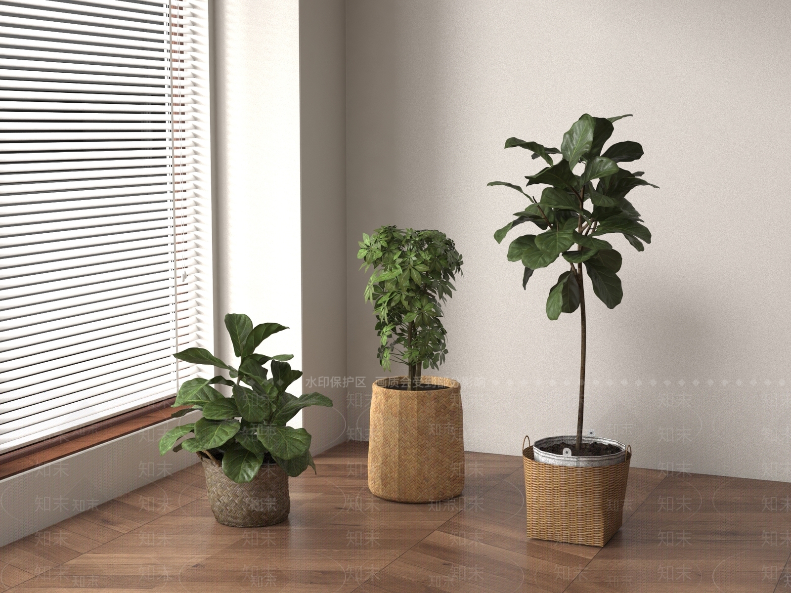 盆栽3D模型下载【ID:1196971499】