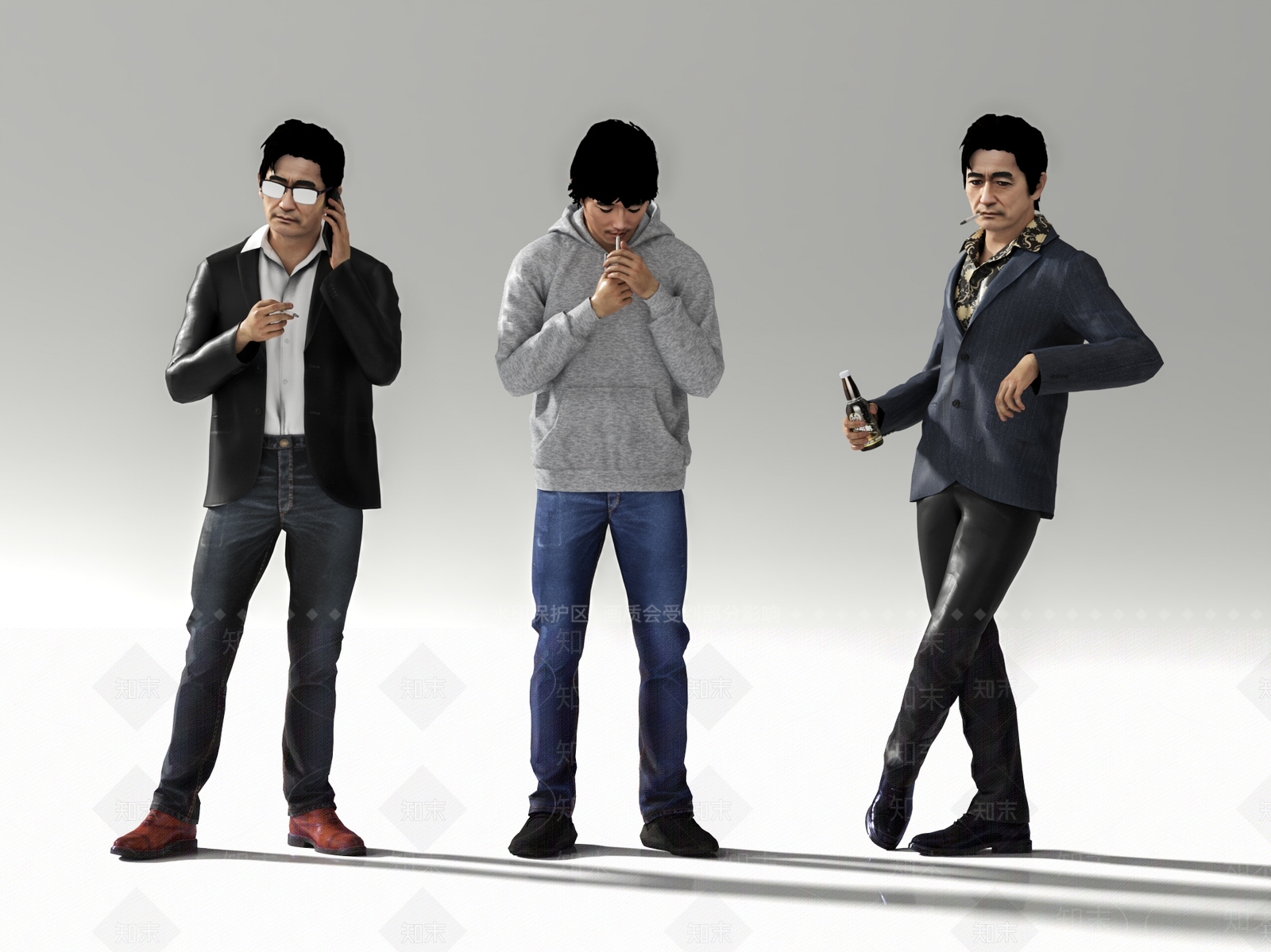 男人3D模型下载【ID:1196974200】