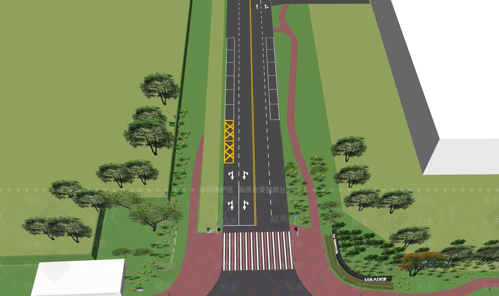 现代道路SU模型下载【ID:1196978650】