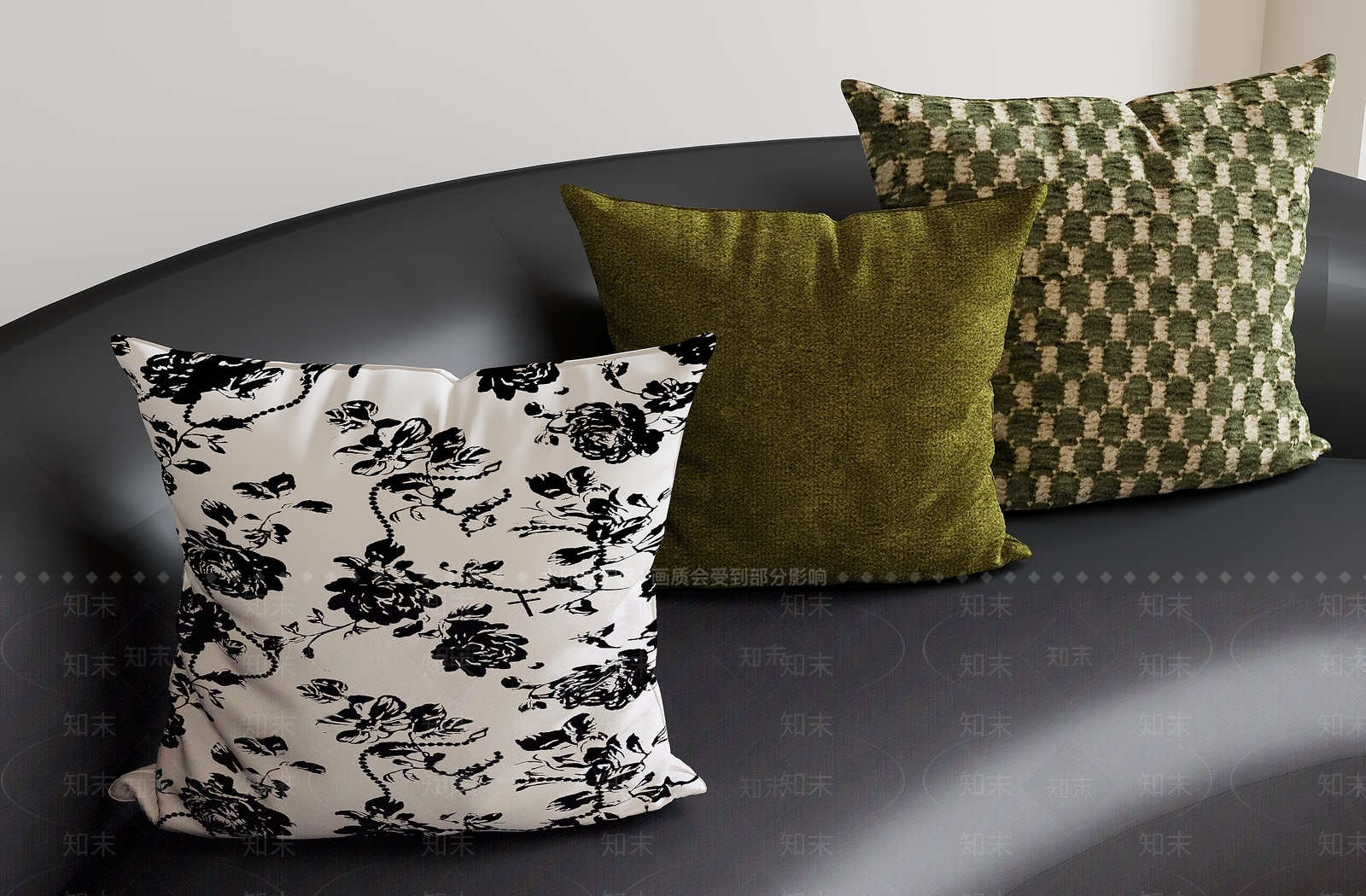 法式抱枕3D模型下载【ID:1196975328】