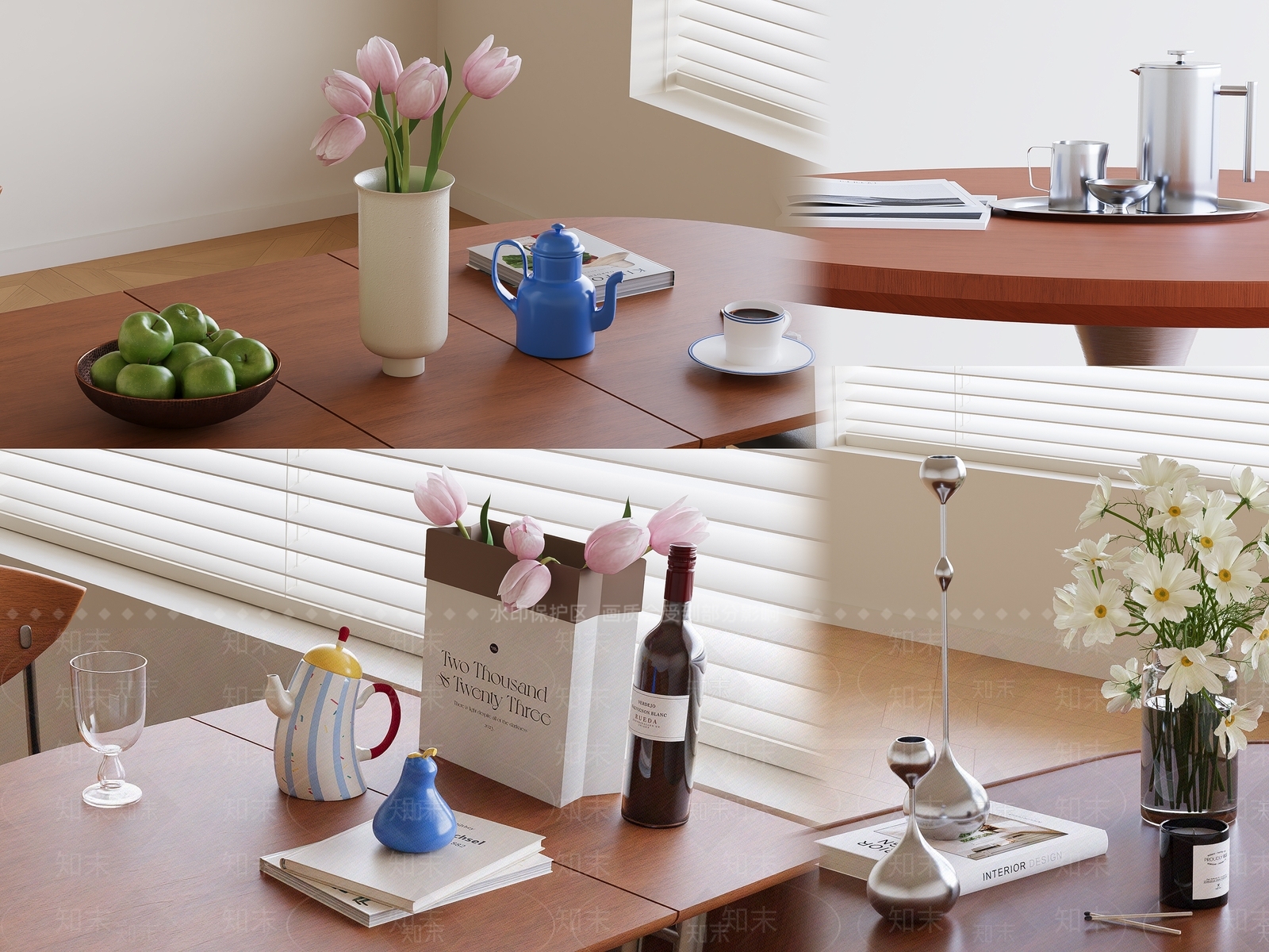 现代北欧摆件组合3D模型下载【ID:1196976325】