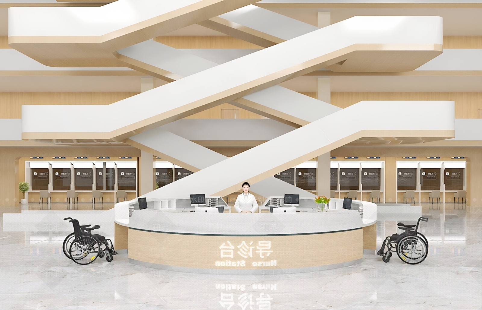 现代医院SU模型下载【ID:1196983072】