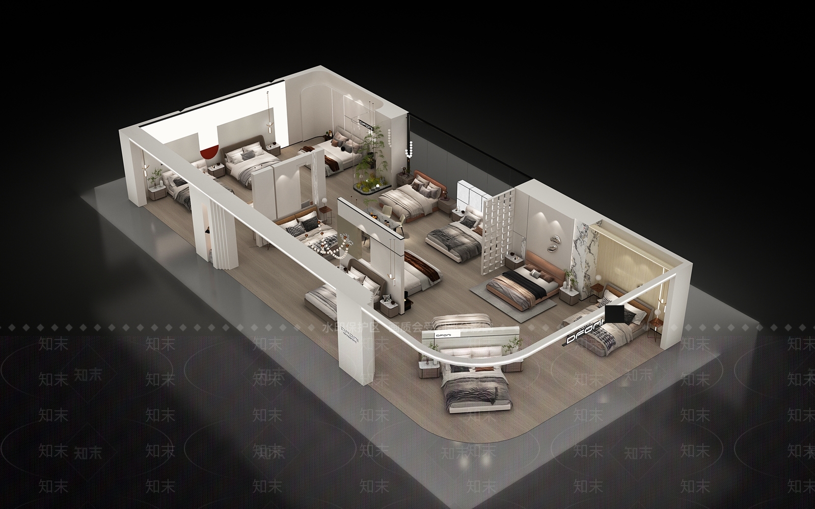 现代轻奢家居专卖店3D模型下载【ID:1196986596】
