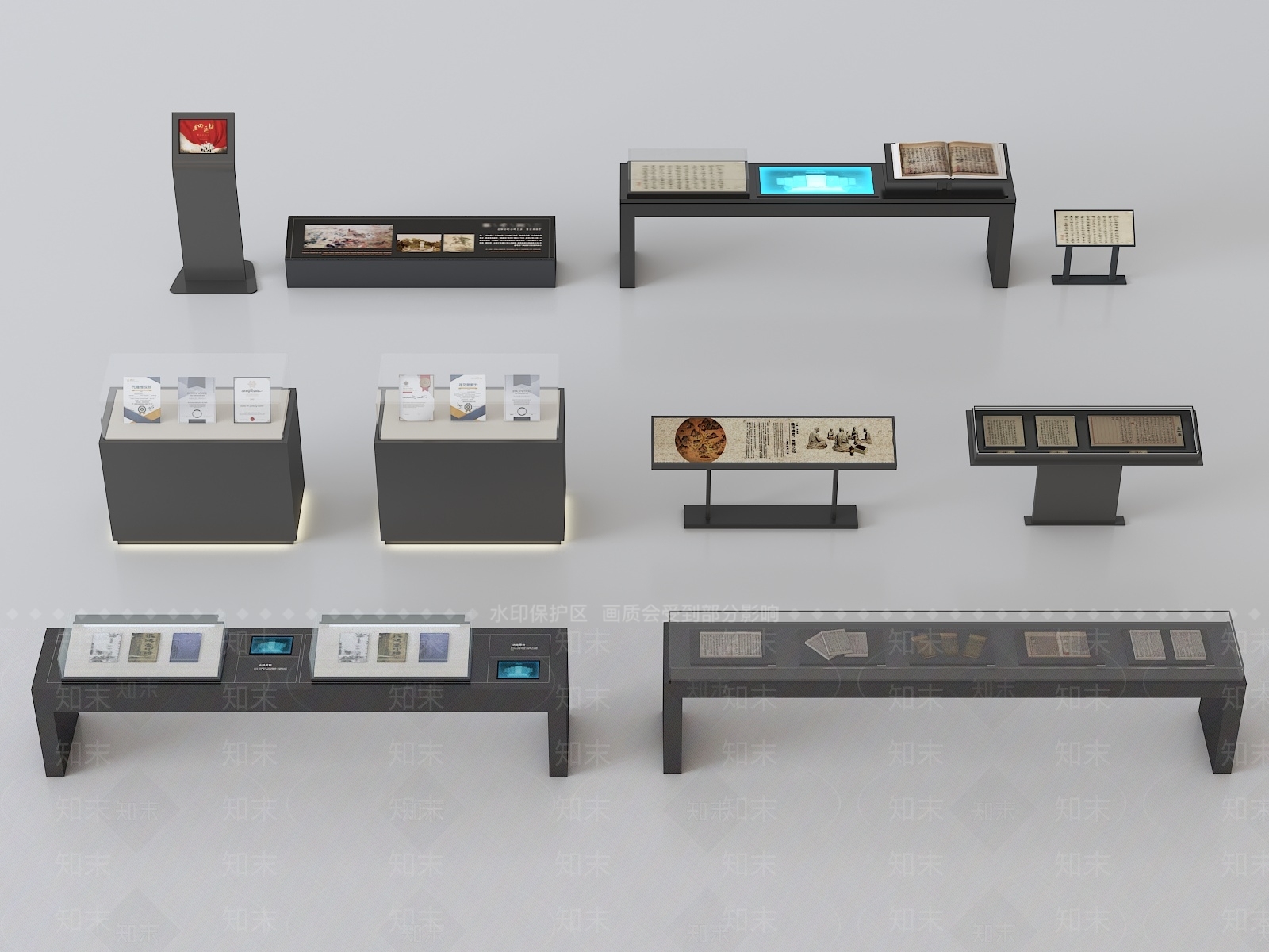 展柜SU模型下载【ID:1197004996】